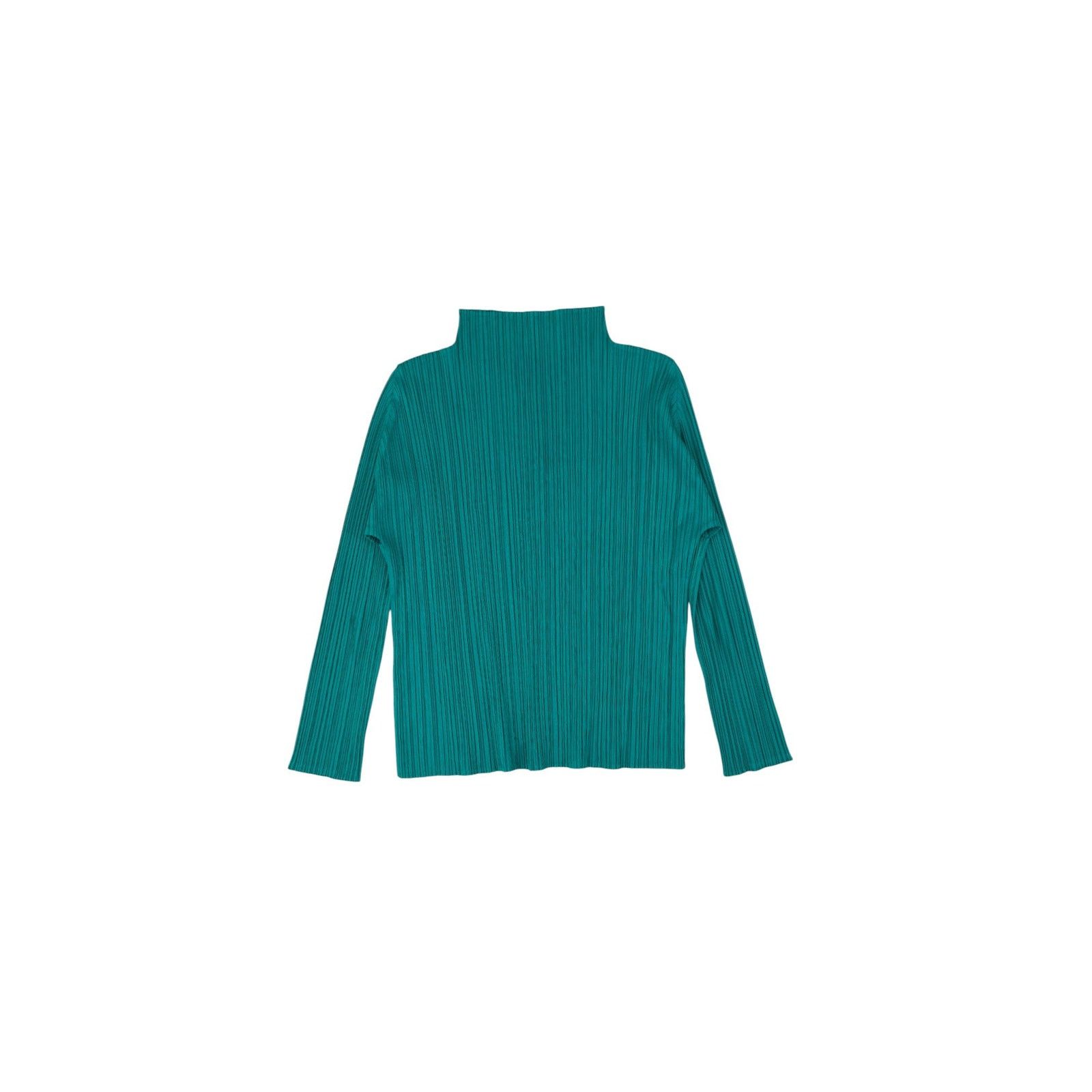 Issey Miyake Pleats Please Teal Long Sleeve Size L / US 10 / IT 46 - 2 Thumbnail