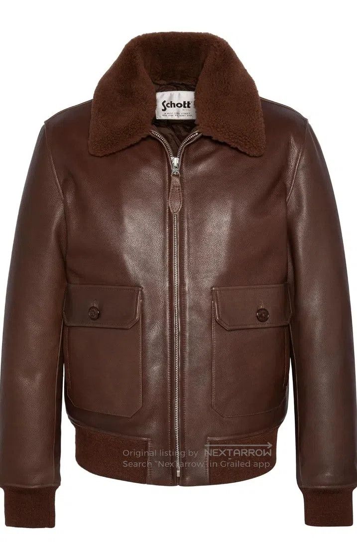 Schott Schott NYC aviator leather jacket Size US XS / EU 42 / 0 - 1 Thumbnail