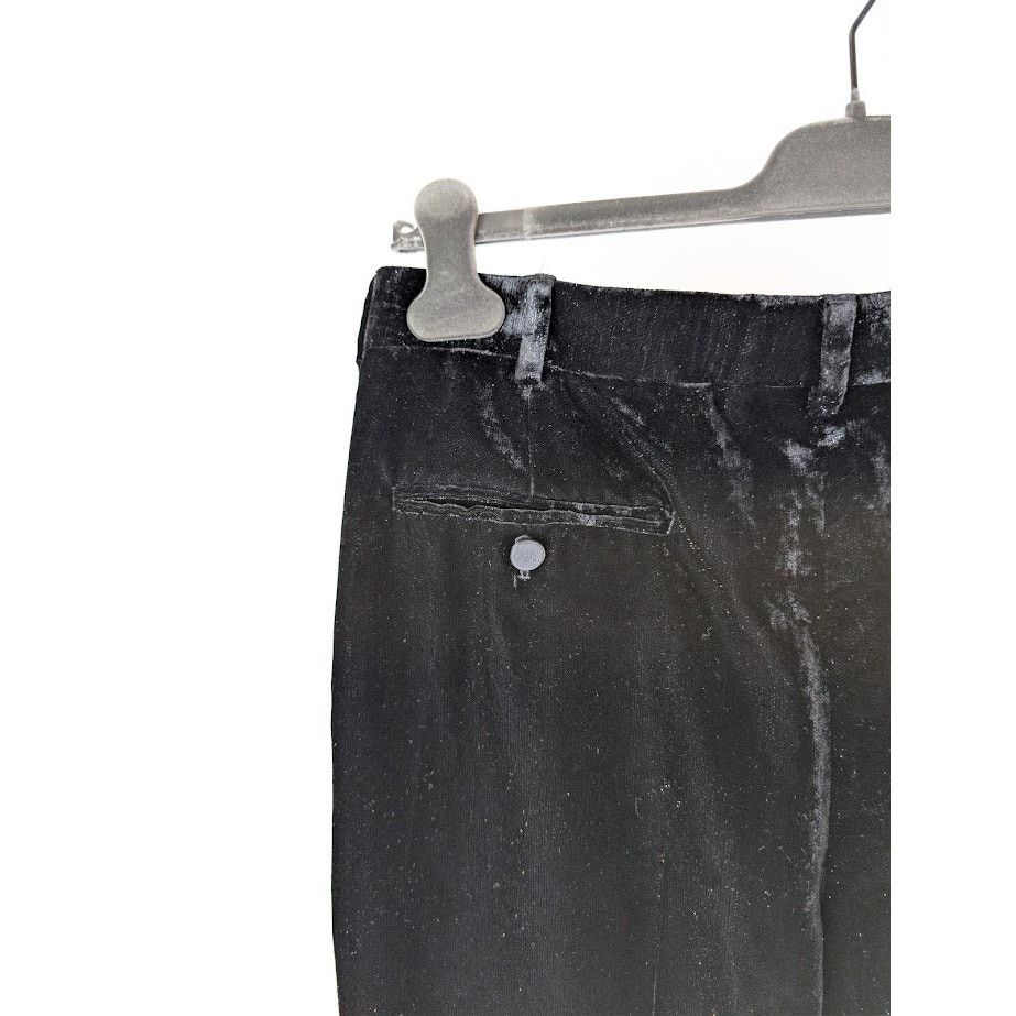 Saint Laurent Paris o1rshd1 Shimmering Velvet Pants in Black Size US 32 / EU 48 - 14 Thumbnail
