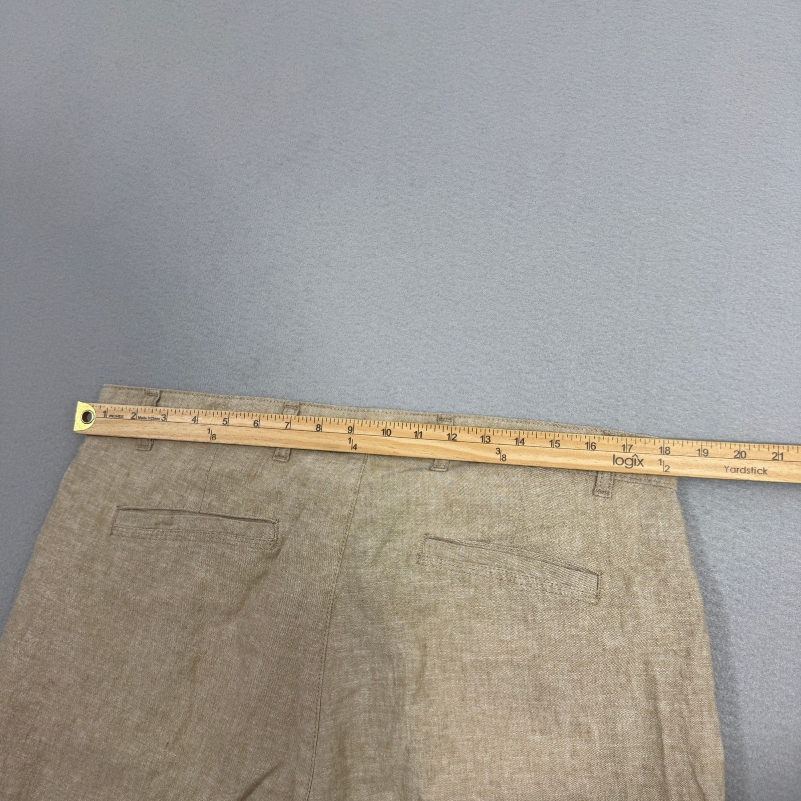 Armani Exchange Armani Exchange Shorts 36 Tan 12" Inseam A/X Linen Blend Size US 36 / EU 52 - 7 Thumbnail