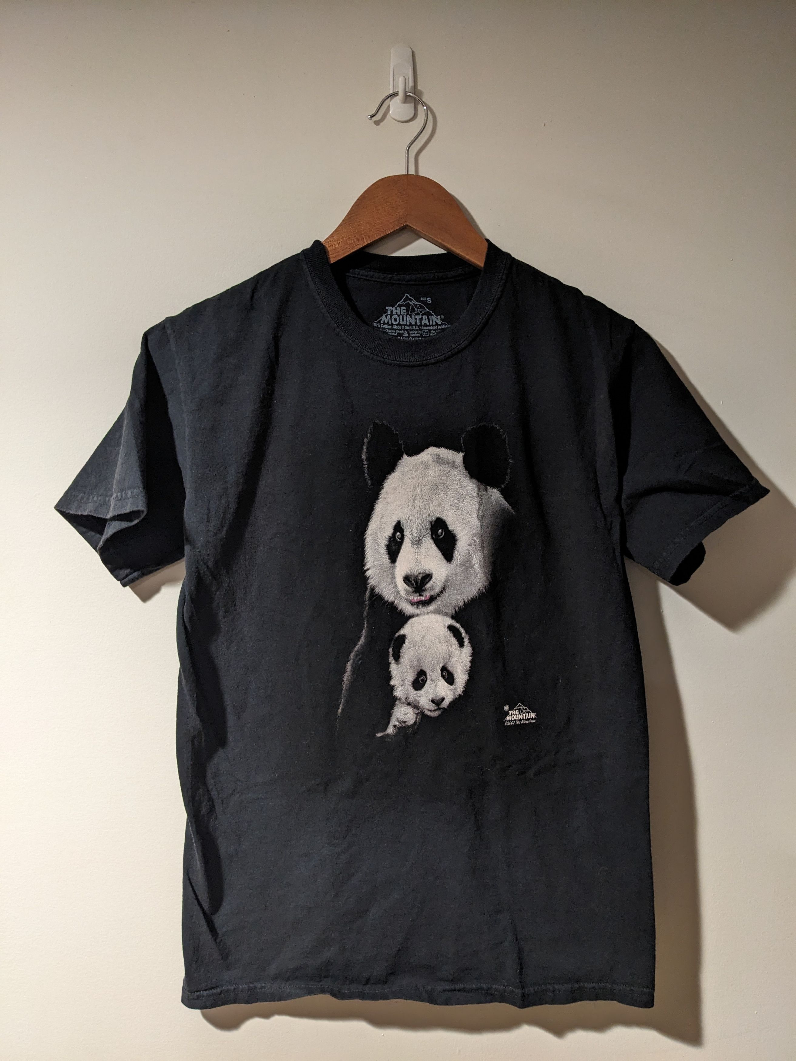The Mountain × Vintage Vintage 2007 The Mountain Panda Cub Black Small T-Shirt Size US S / EU 44-46 / 1 - 1 Thumbnail