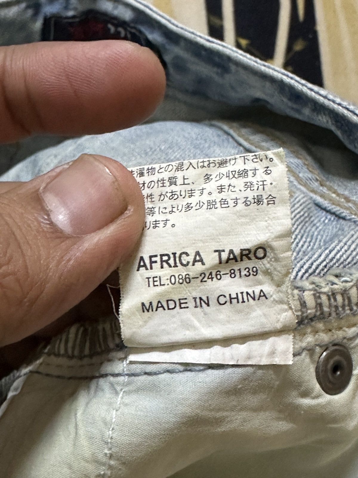 After Six Vintage AFT10 Faded Wrinkles Whiskers Distressed Denim Size US 31 - 9 Thumbnail