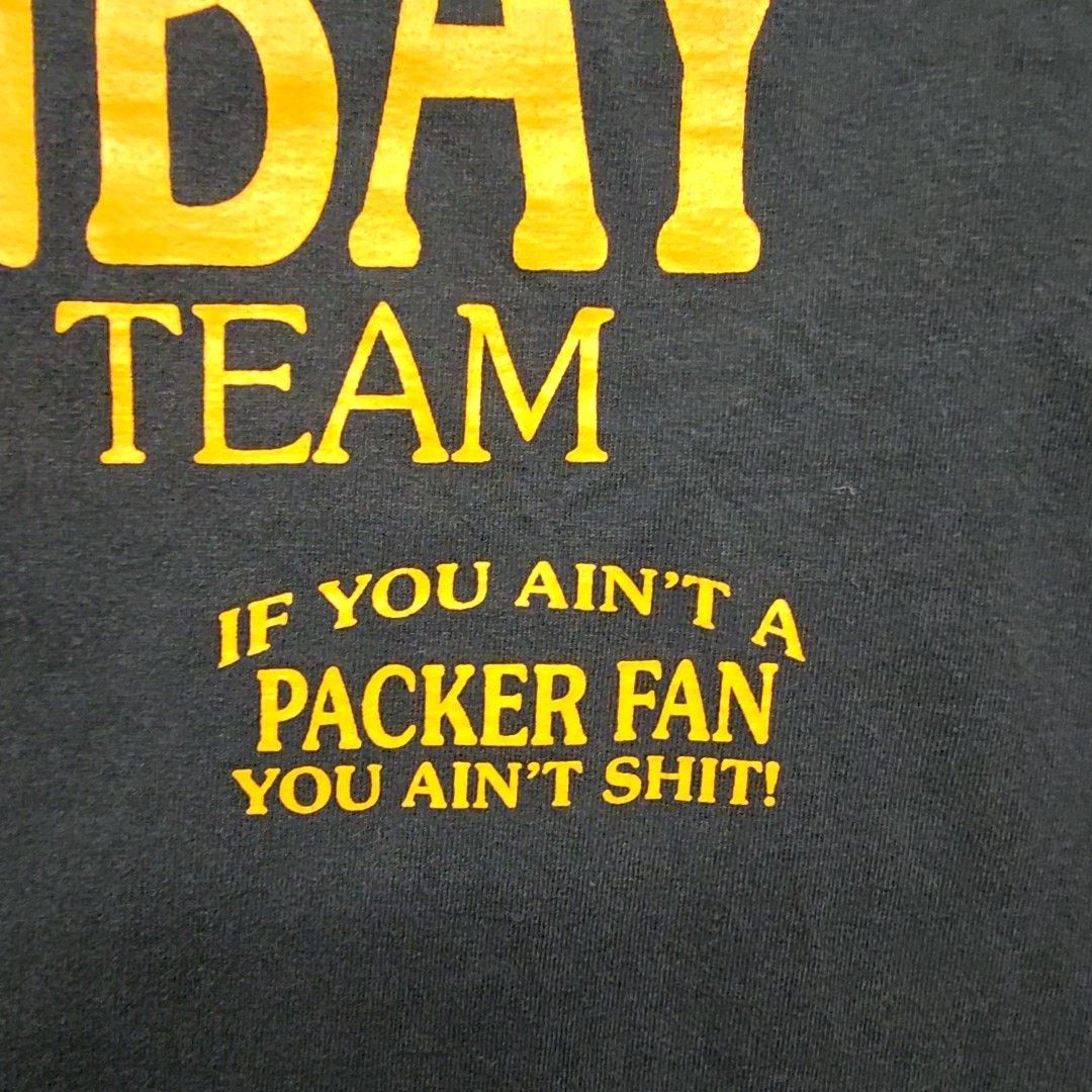 Gildan Vintage Green Bay Packers Drinking Team Tee Green Shirt M Size US M / EU 48-50 / 2 - 6 Thumbnail