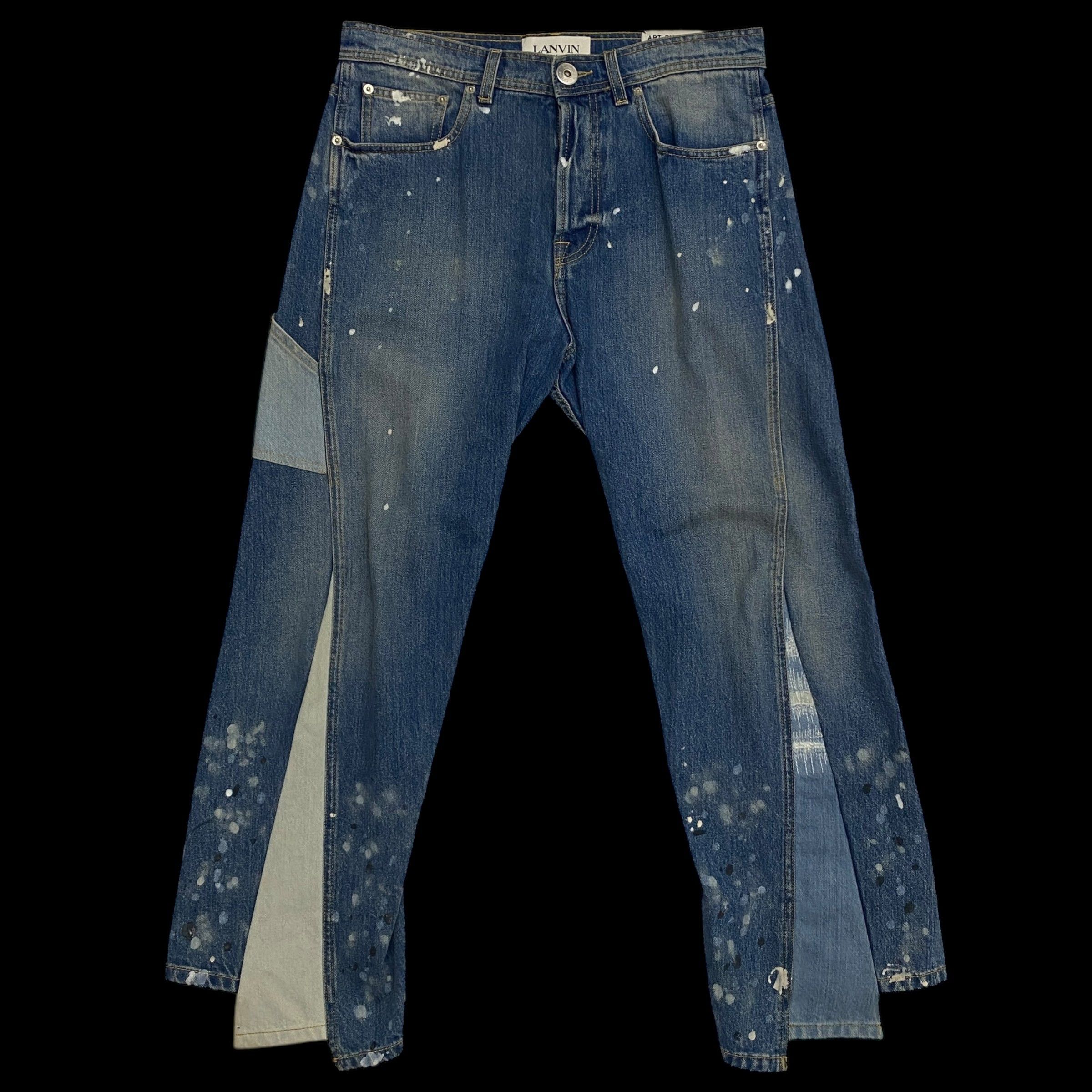 Gallery Dept. × Lanvin Lanvin x Gallery Dept. SS21 Flared Paint Splatter Jeans Size US 34 / EU 50 - 1 Thumbnail