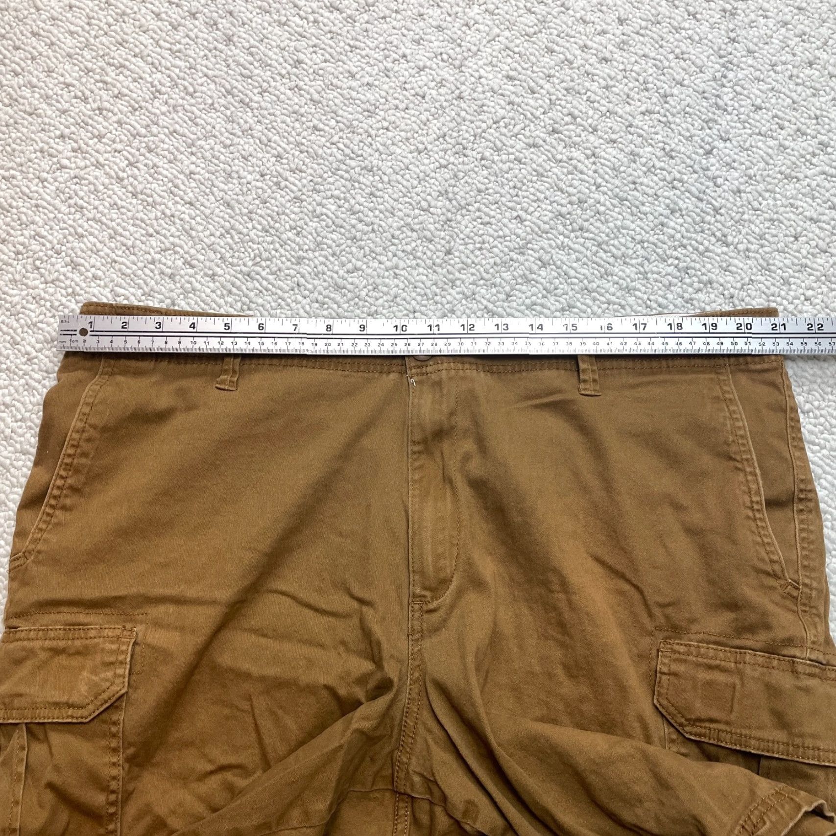 George VINTAGE George Cargo Shorts Mens 44 Brown Pockets 9.5" Inseam High Rise 42" Waist Adult Size US 42 / EU 58 - 6 Thumbnail