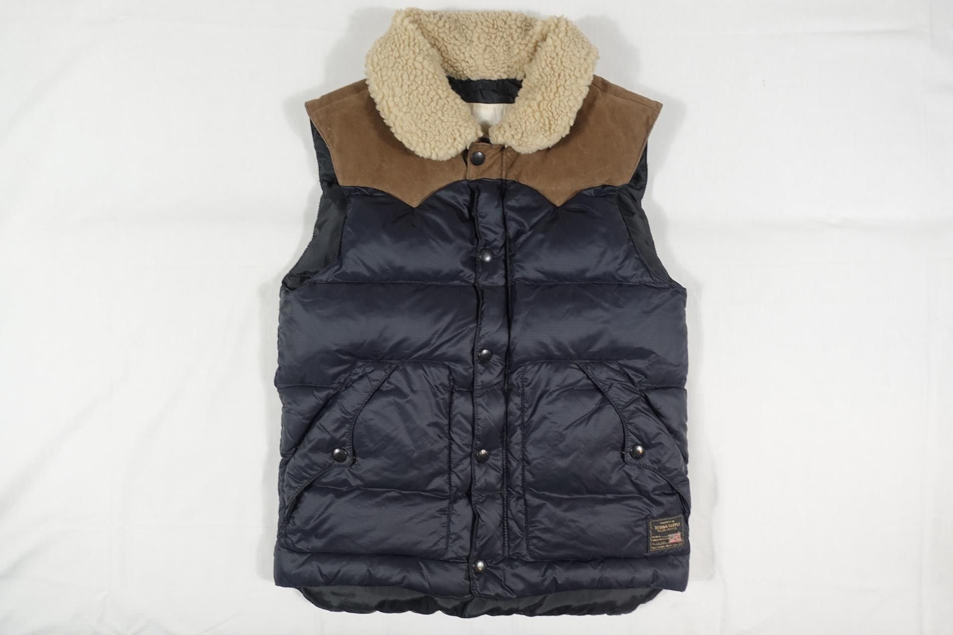 Denim & Supply Ralph Lauren Ralph Lauren Denim & Supply Vest Jacket Navy Brown RARE S Size US S / EU 44-46 / 1 - 1 Thumbnail