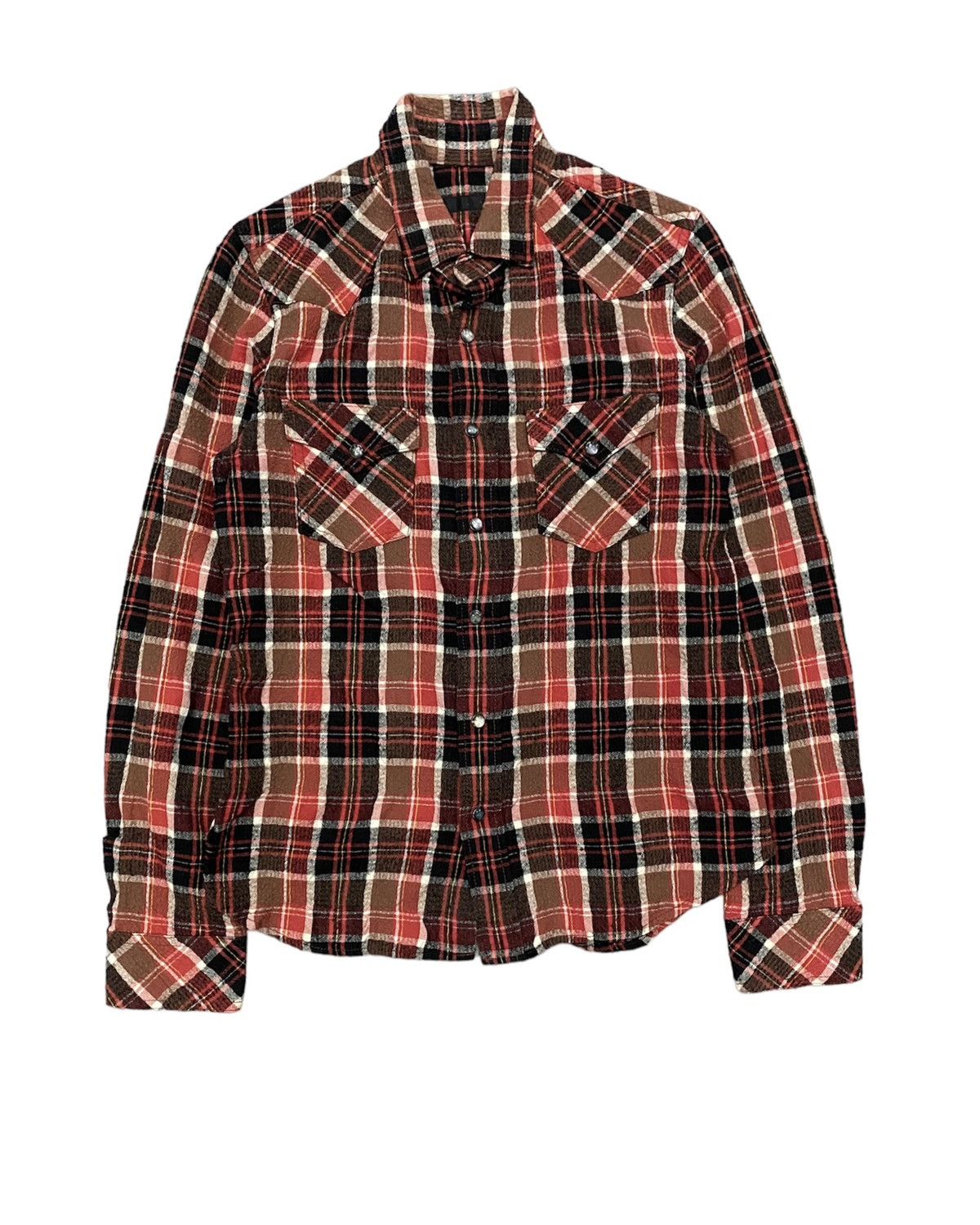 Roar Roar wrinkle mix fabric western detailing snap button Size US S / EU 44-46 / 1 - 1 Thumbnail