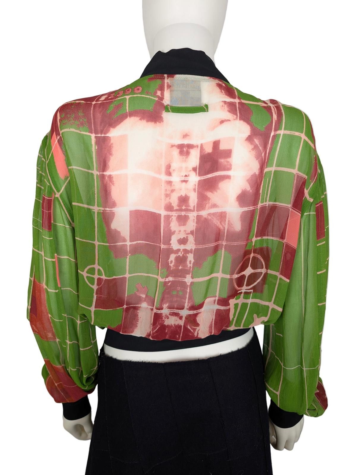 Jean Paul Gaultier Jean Paul Gaultier S/S 1996 X-Ray Mesh Bomber Jacket Size M / US 6-8 / IT 42-44 - 2 Thumbnail