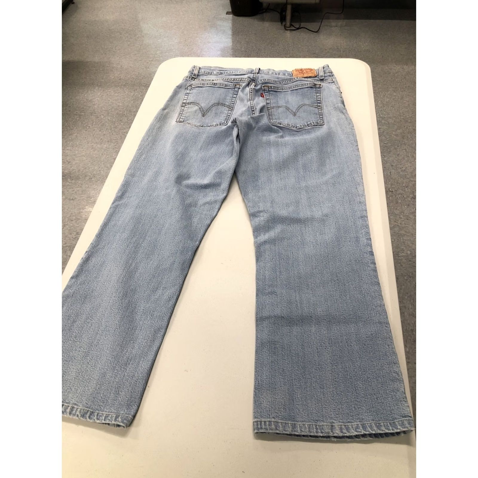 Levi's VINTAGE? Levi's 550 Relaxed Straight Jeans Women 14S Regular 30x27 Blue Denim Cotton 550 Straight Womens Jeans Size 36" / US 14 / IT 50 - 3 Thumbnail