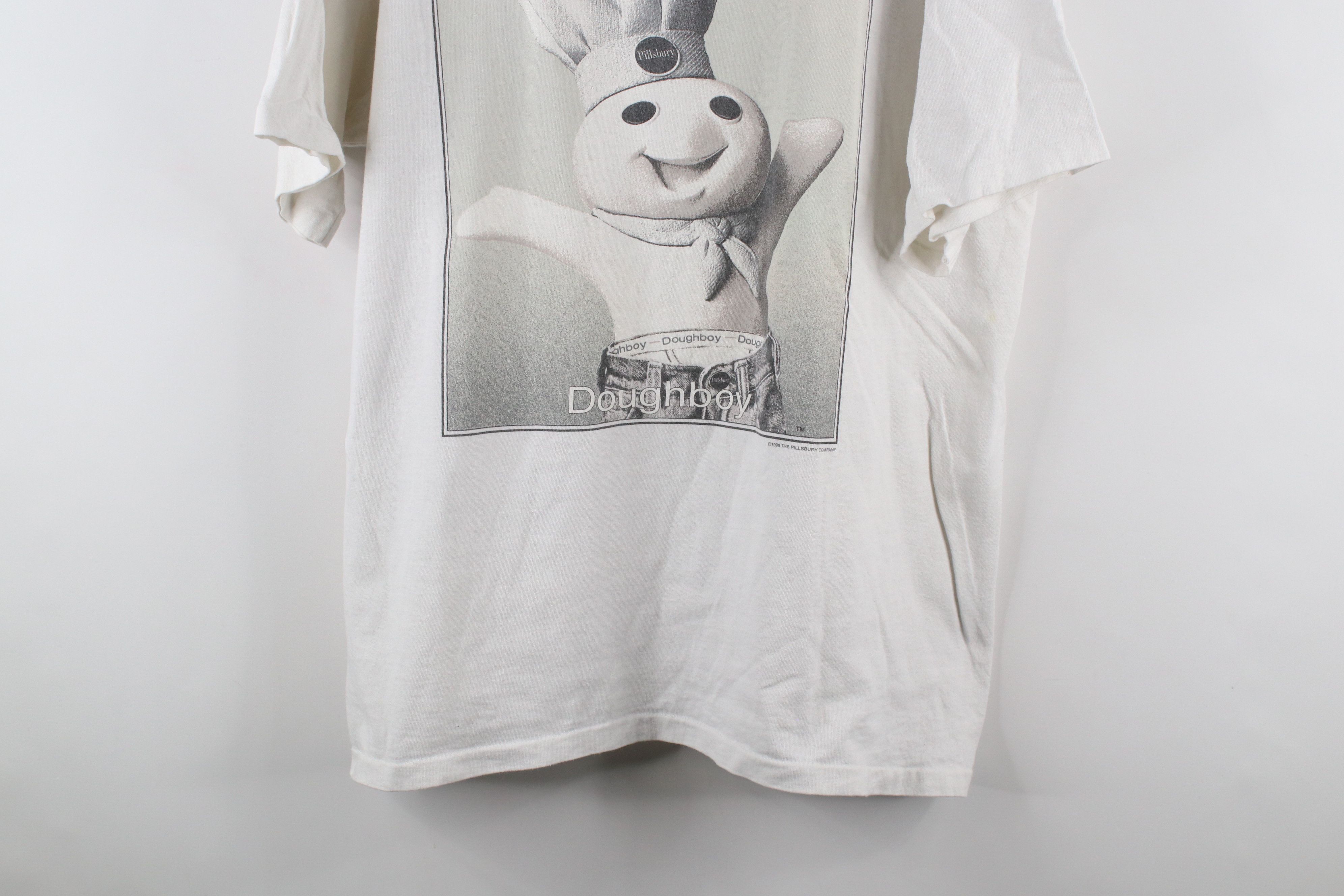 Vintage Vintage 90s Streetwear Pillsbury Doughboy T-Shirt White USA Size US XL / EU 56 / 4 - 3 Thumbnail