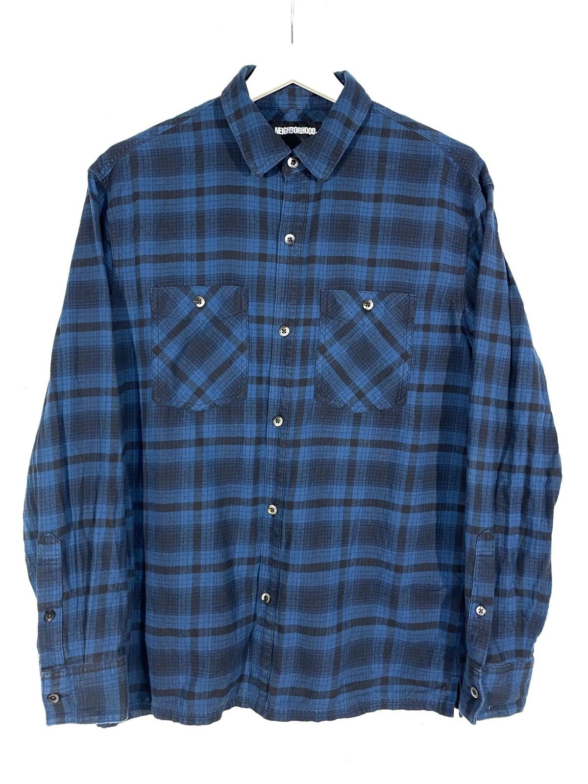 Japanese Brand × Neighborhood Neighborhood Japan Men Flannel Shirt Size M Square Print Size US M / EU 48-50 / 2 - 1 Thumbnail