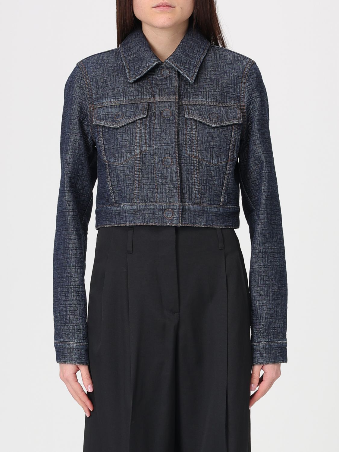 Fendi Jacket Woman Blue