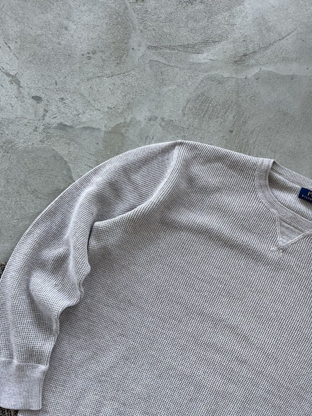 Polo Ralph Lauren Vintage Polo Ralph Lauren Beige Minimalistic Y2K Sweatshirt Size US S / EU 44-46 / 1 - 3 Thumbnail
