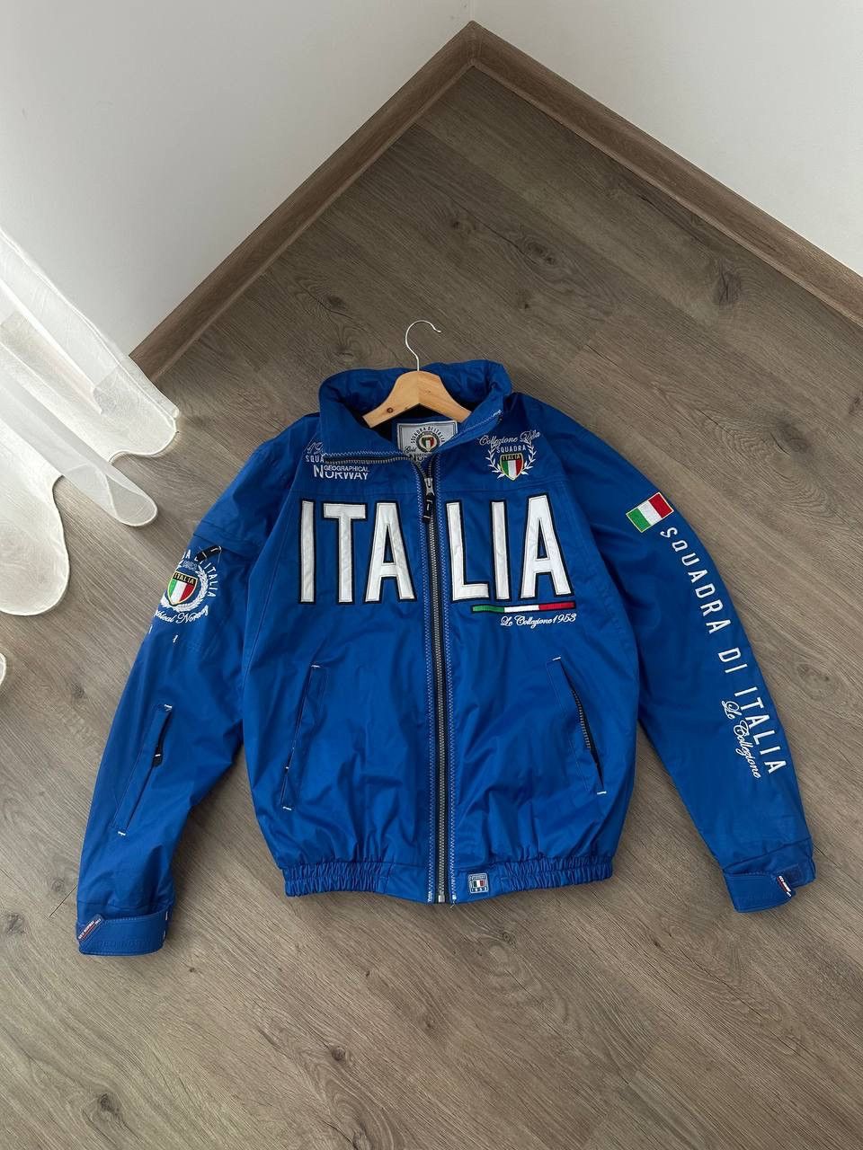 Japanese Brand × Polo Ralph Lauren × Vintage Vintage Polo Ralph Lauren Style ITALIA 10 Blue Jacket Size US M / EU 48-50 / 2 - 2 Thumbnail