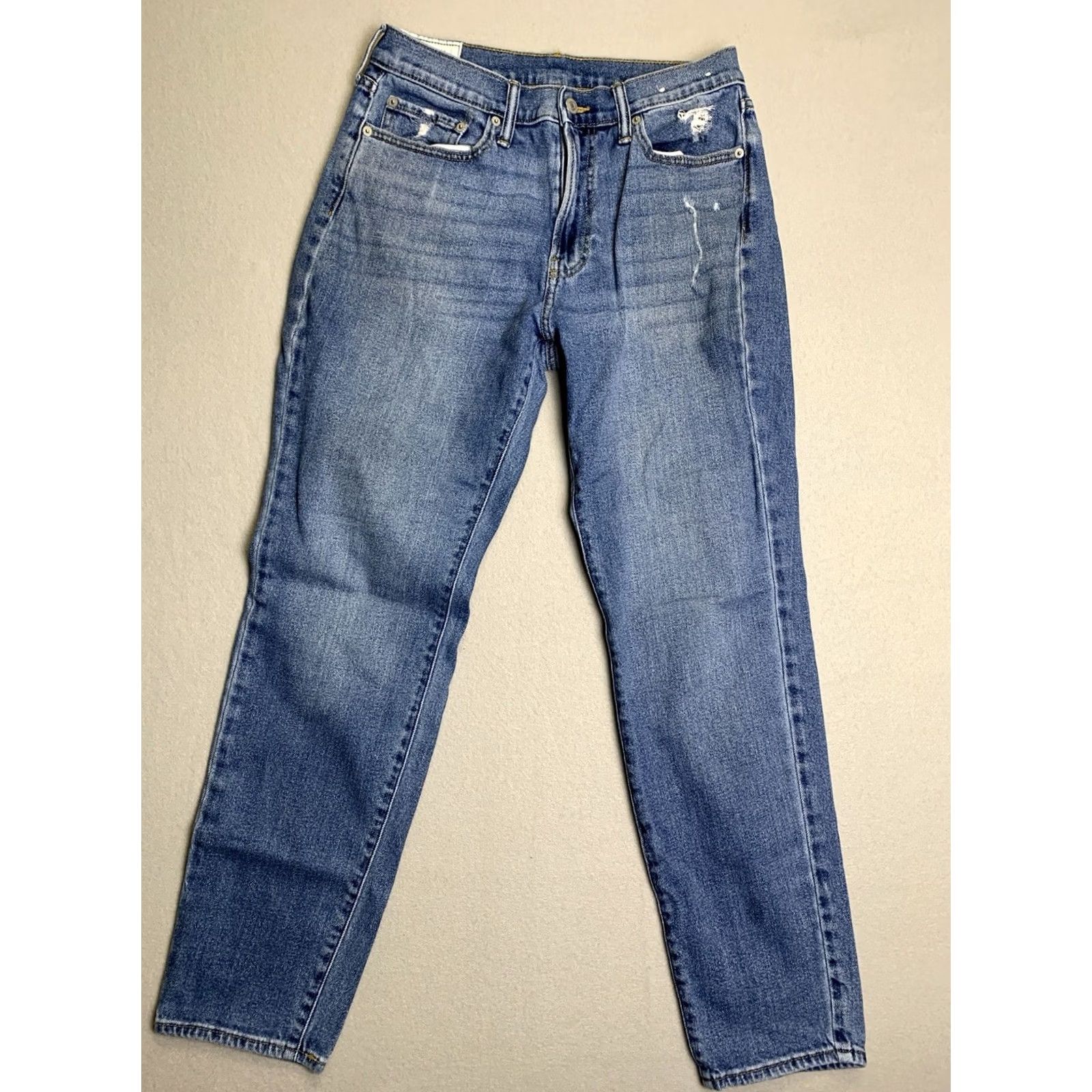 Abercrombie & Fitch Abercrombie & Fitch Jeans Men Slim Athletic 30x32 Blue Distressed 5-Pocket Zipper Button Size US 30 / EU 46 - 2 Thumbnail