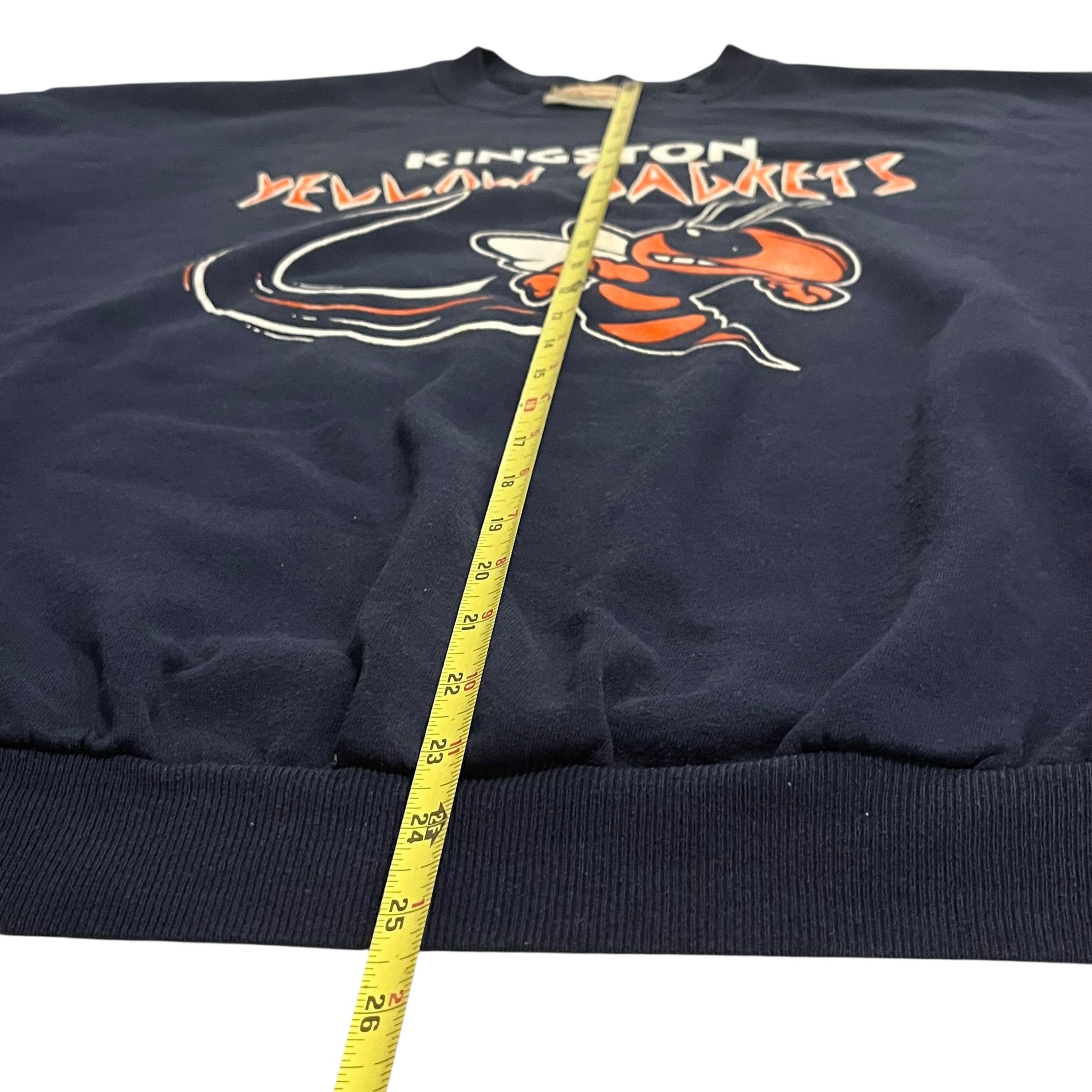 Band Tees × Vintage VINTAGE Kingston Yellow Jackets Hanes Sweatshirt Size US XXL / EU 58 / 5 - 4 Thumbnail