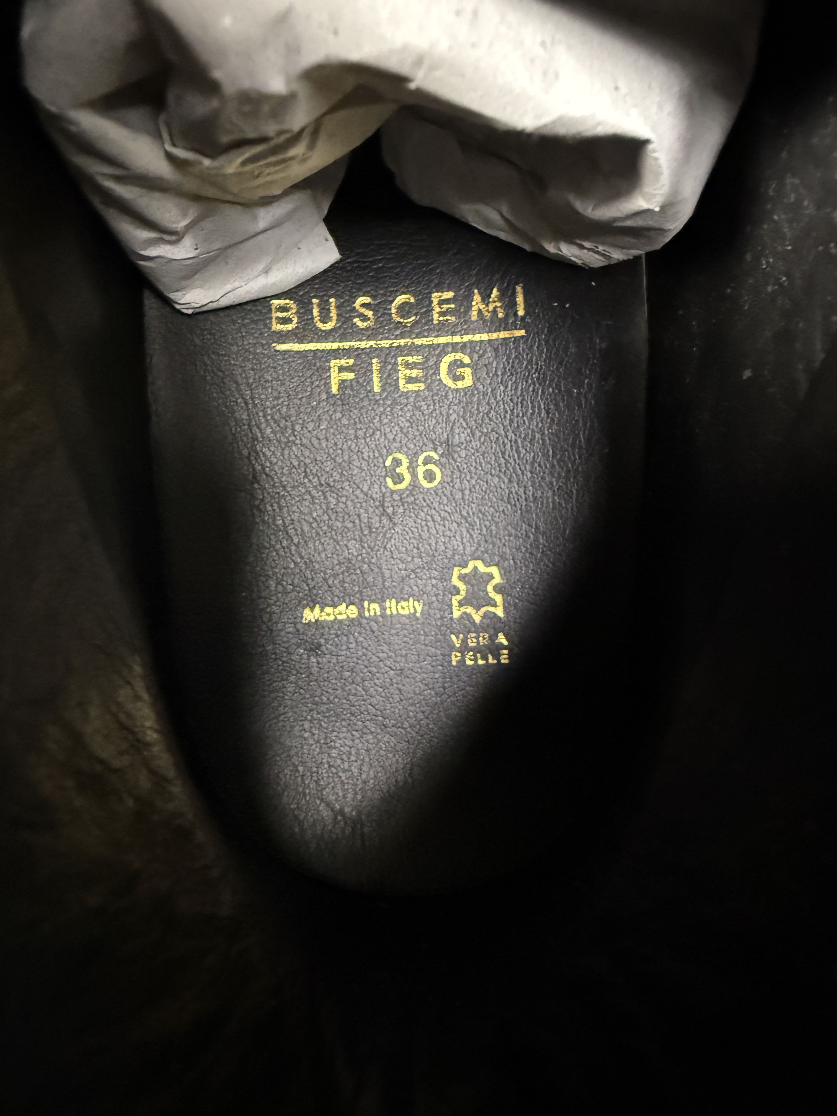 Buscemi $695 Buscemi 110MM FIEG Black & Red Size US 6 / IT 36 - 8 Thumbnail