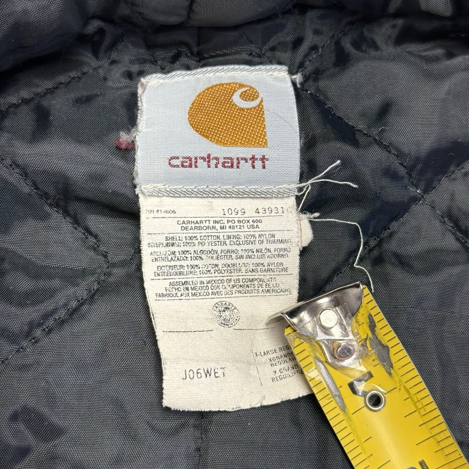 Carhartt Vintage Carhartt J06 Wet Jacket Mens XL Insulated Full Zip C Size US XL / EU 56 / 4 - 10 Thumbnail