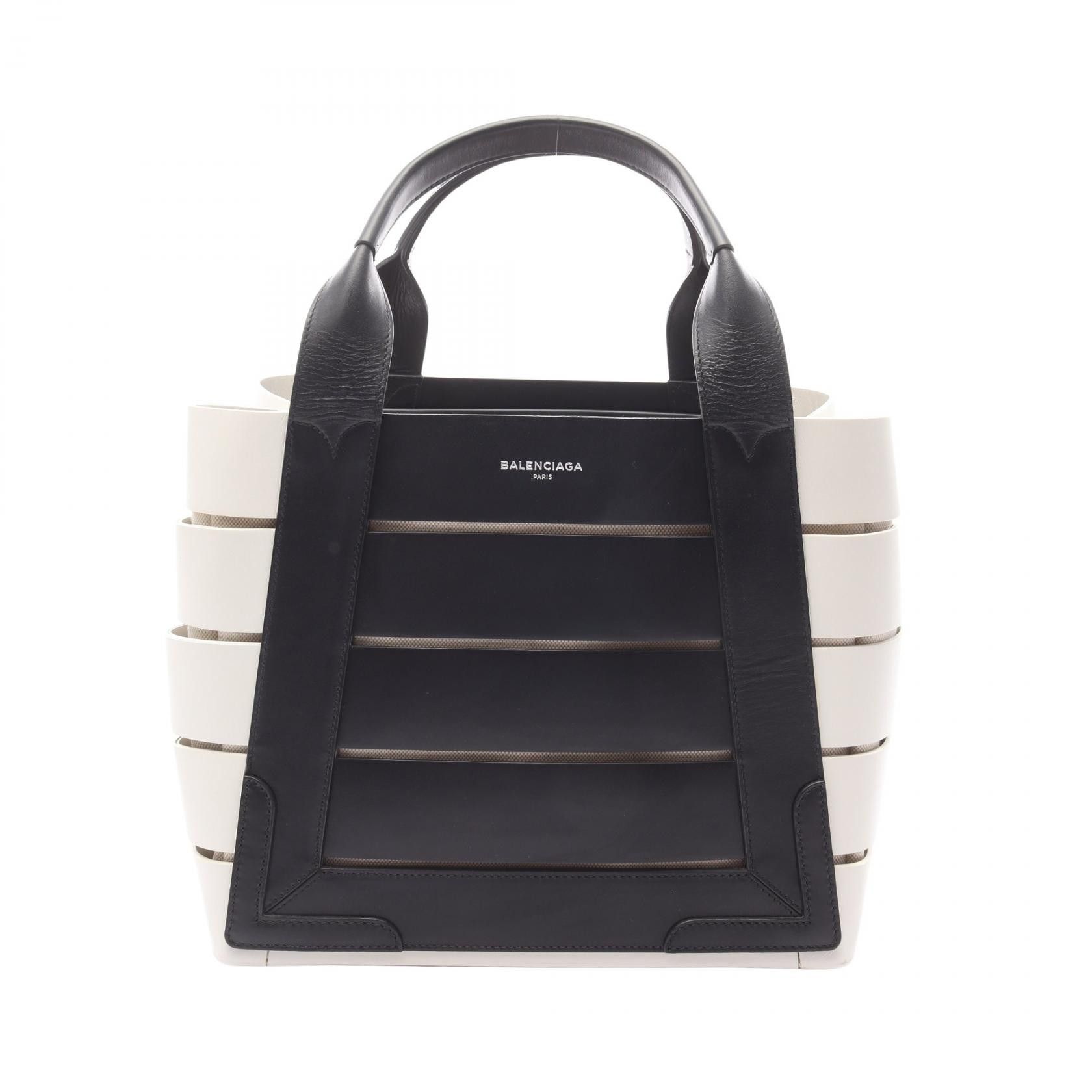 Balenciaga Balenciaga Balenciaga Marin Leather Canvas Tote Bag Leather Tote Bag 380691 DUTY FREE for USA Size ONE SIZE - 1 Thumbnail