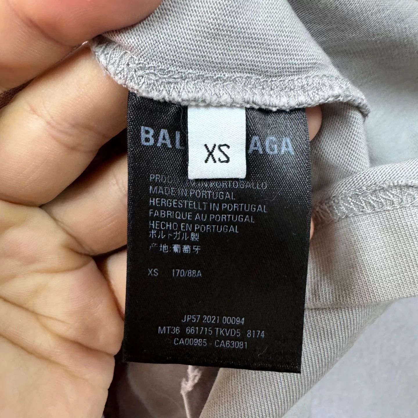 Balenciaga Balenciaga Blurred Destroyed s/s tee Gray XS Size US XS / EU 42 / 0 - 5 Thumbnail