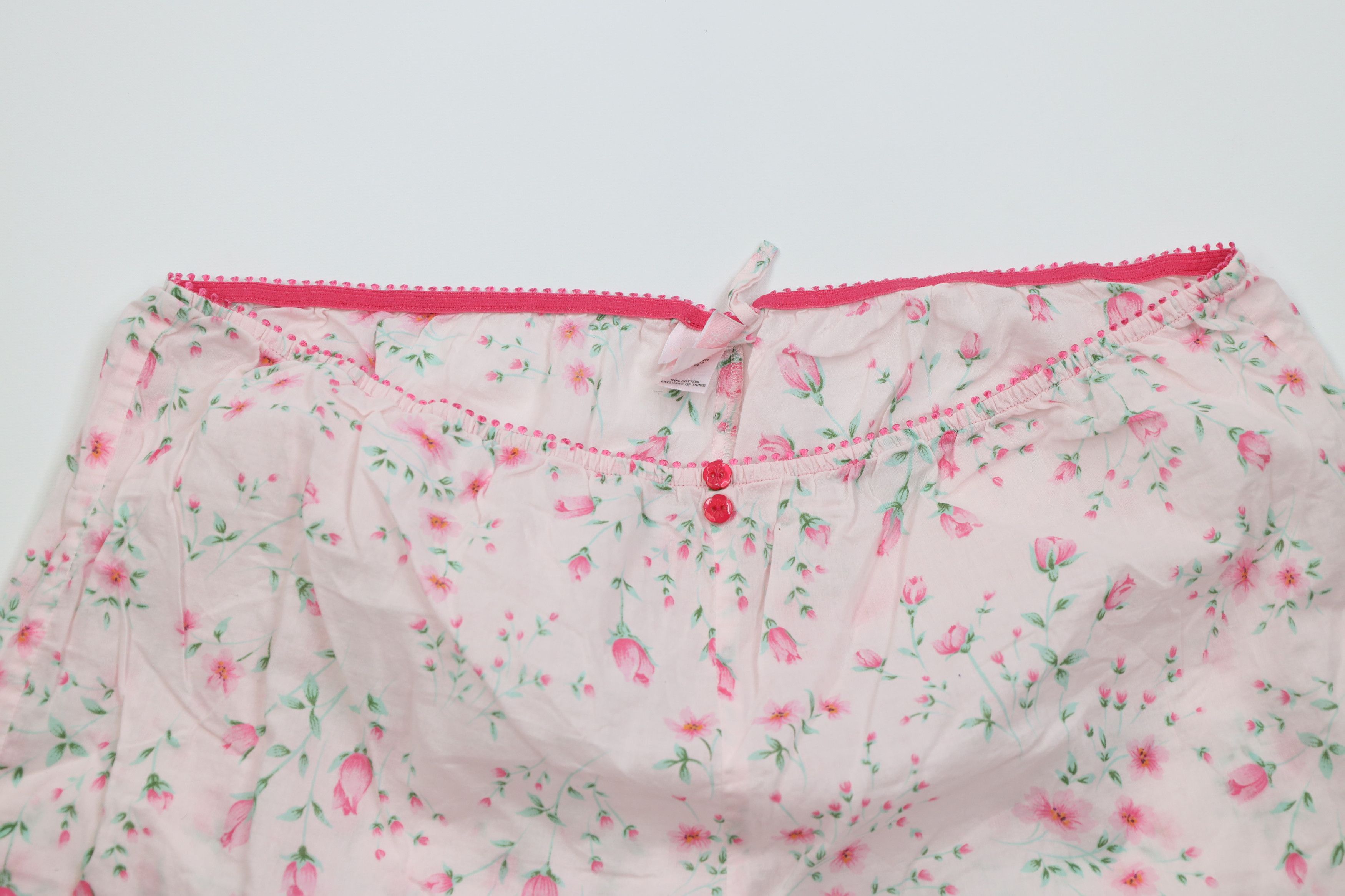 Victoria's Secret Vintage Y2K Victorias Secret Floral Sleep Capris Pants Size 32" / US 10 / IT 46 - 2 Thumbnail