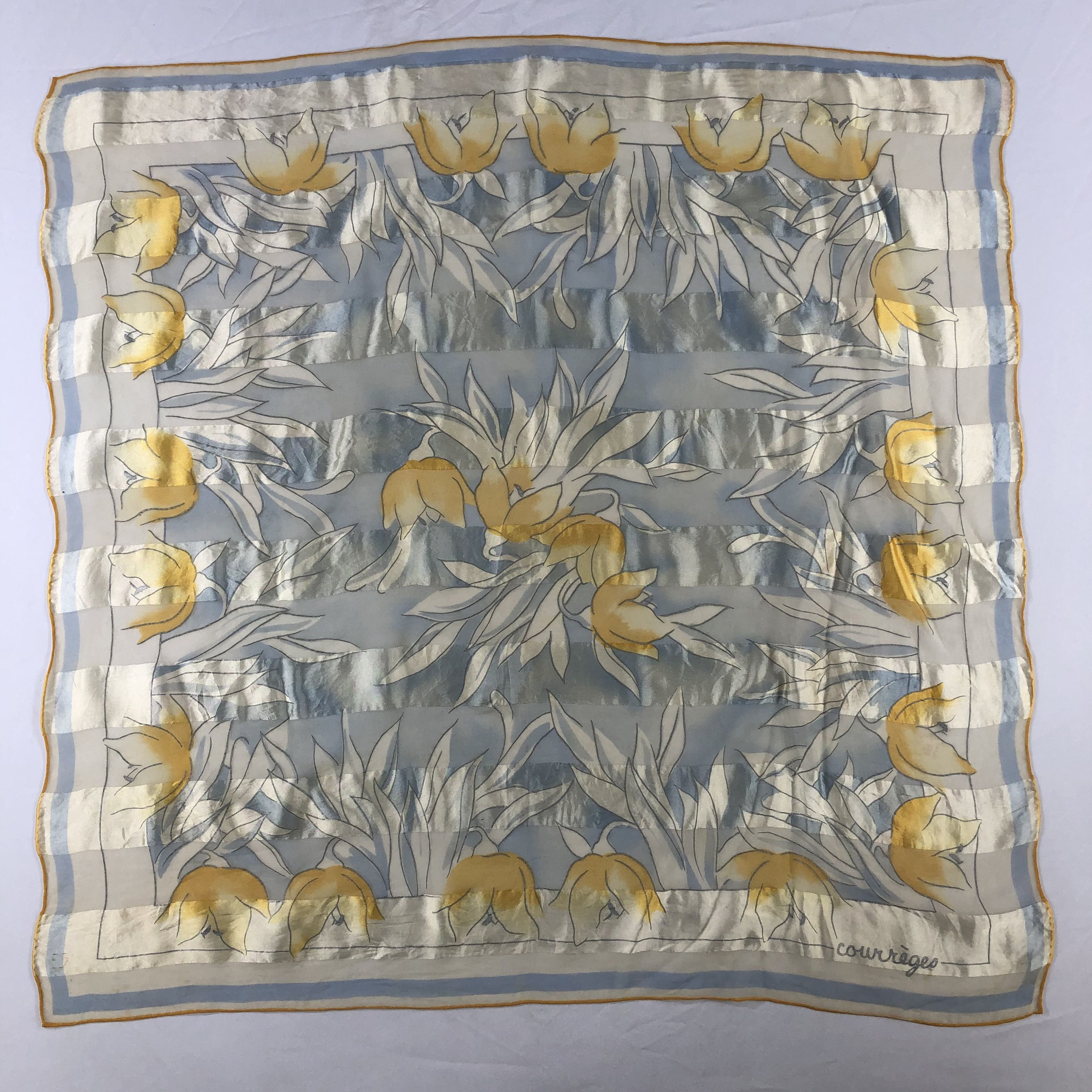 Courreges Vintage Courreges Silk Scarf Size ONE SIZE - 2 Thumbnail