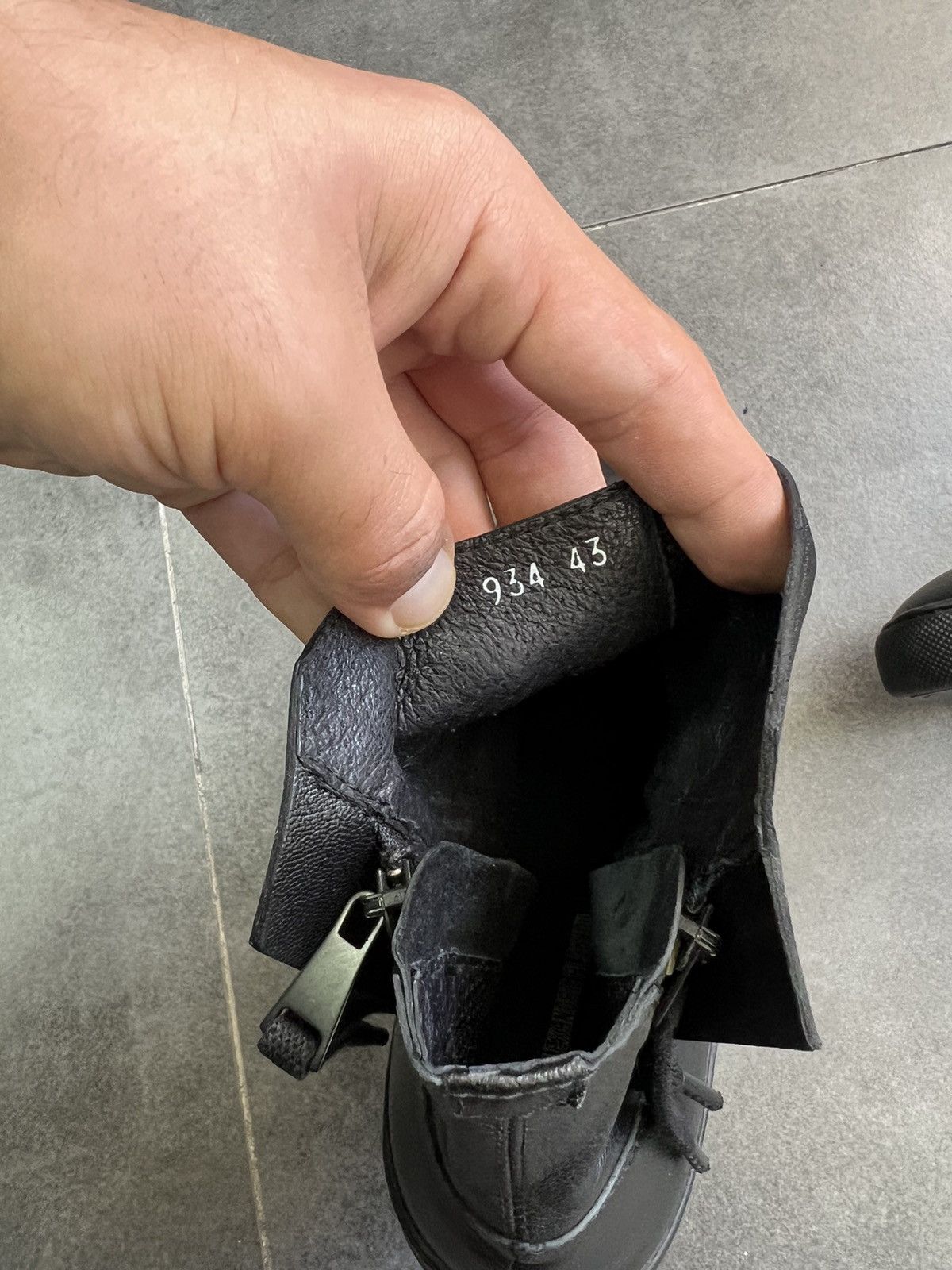 Alexandre Plokhov Rick Owens type leather artisanal zip boots Size US 10 / EU 43 - 12 Thumbnail