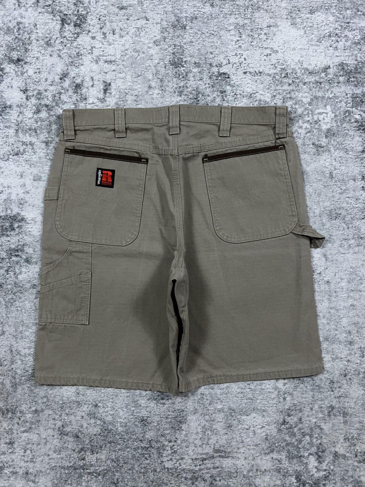 Vintage × Wrangler Y2K Wrangler Riggs Carpenter Shorts 36 Size US 36 / EU 52 - 1 Thumbnail