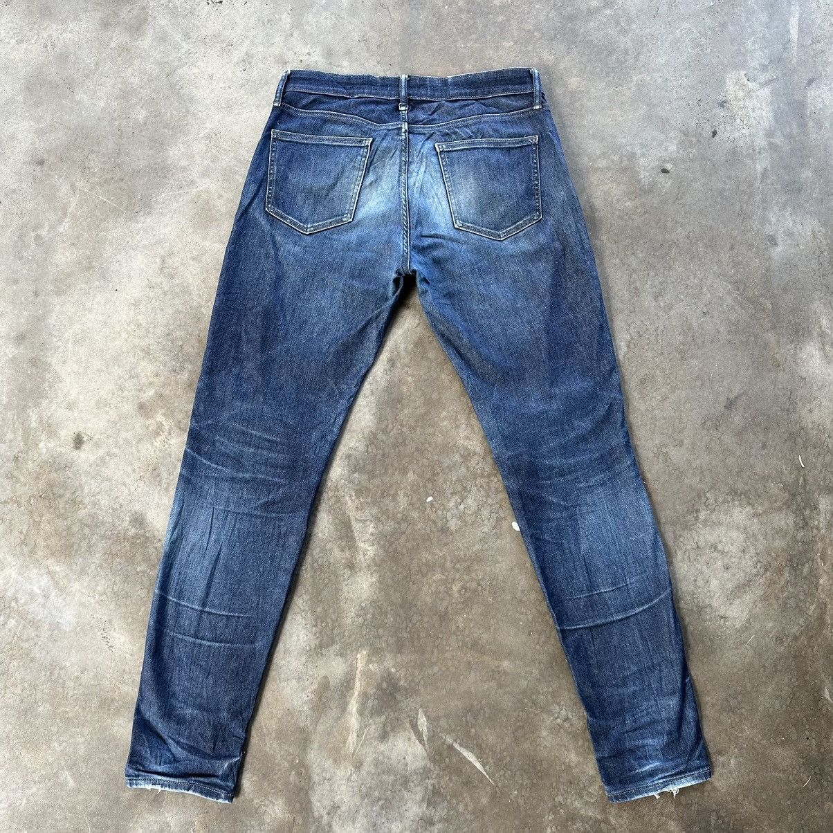Japanese Brand Vintage Japanese Faded Distressed Jean Denim Pant Size US 33 - 9 Thumbnail