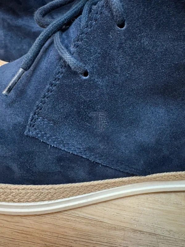 Tod's Tod's Suede Leather Navy Boots Moccasins 7 42 Size US 9 / EU 42 - 9 Thumbnail