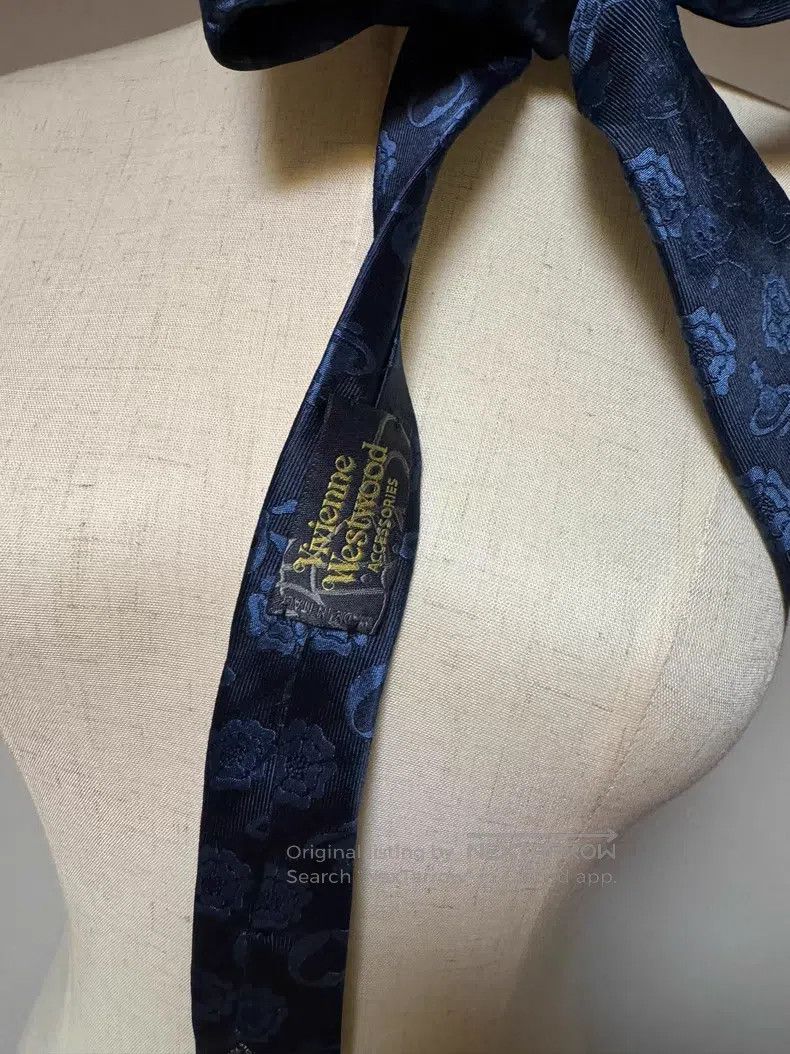 Vivienne Westwood Vivienne Westwood Dark indigo navy blue heart flower Satur Size ONE SIZE - 3 Thumbnail