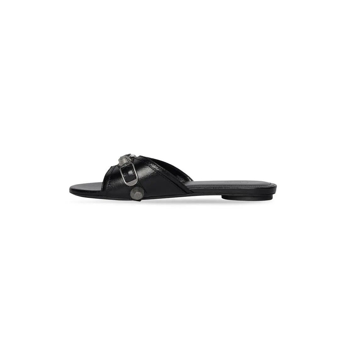 Balenciaga o1w1db10625 Cagole Sandals in Black Size US 7.5 / IT 37.5 - 4 Thumbnail