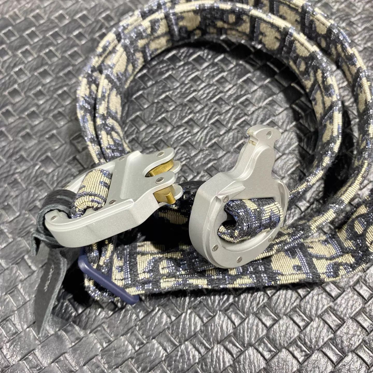 Dior Dior 99 New All Over Logo Belt CD Silver Buckle 90 Size ONE SIZE - 8 Thumbnail