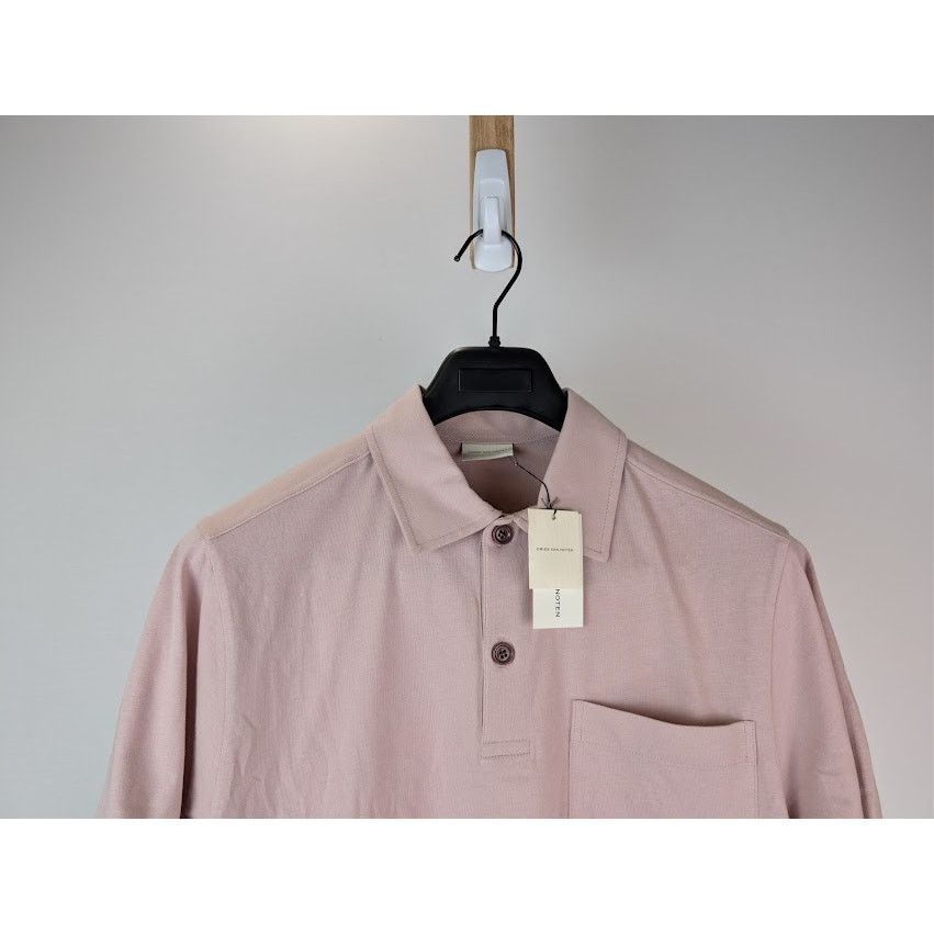 Dries Van Noten o1rshd1 Helder 2600 M.K. Polo Shirt in Pale Pink Size US M / EU 48-50 / 2 - 3 Thumbnail