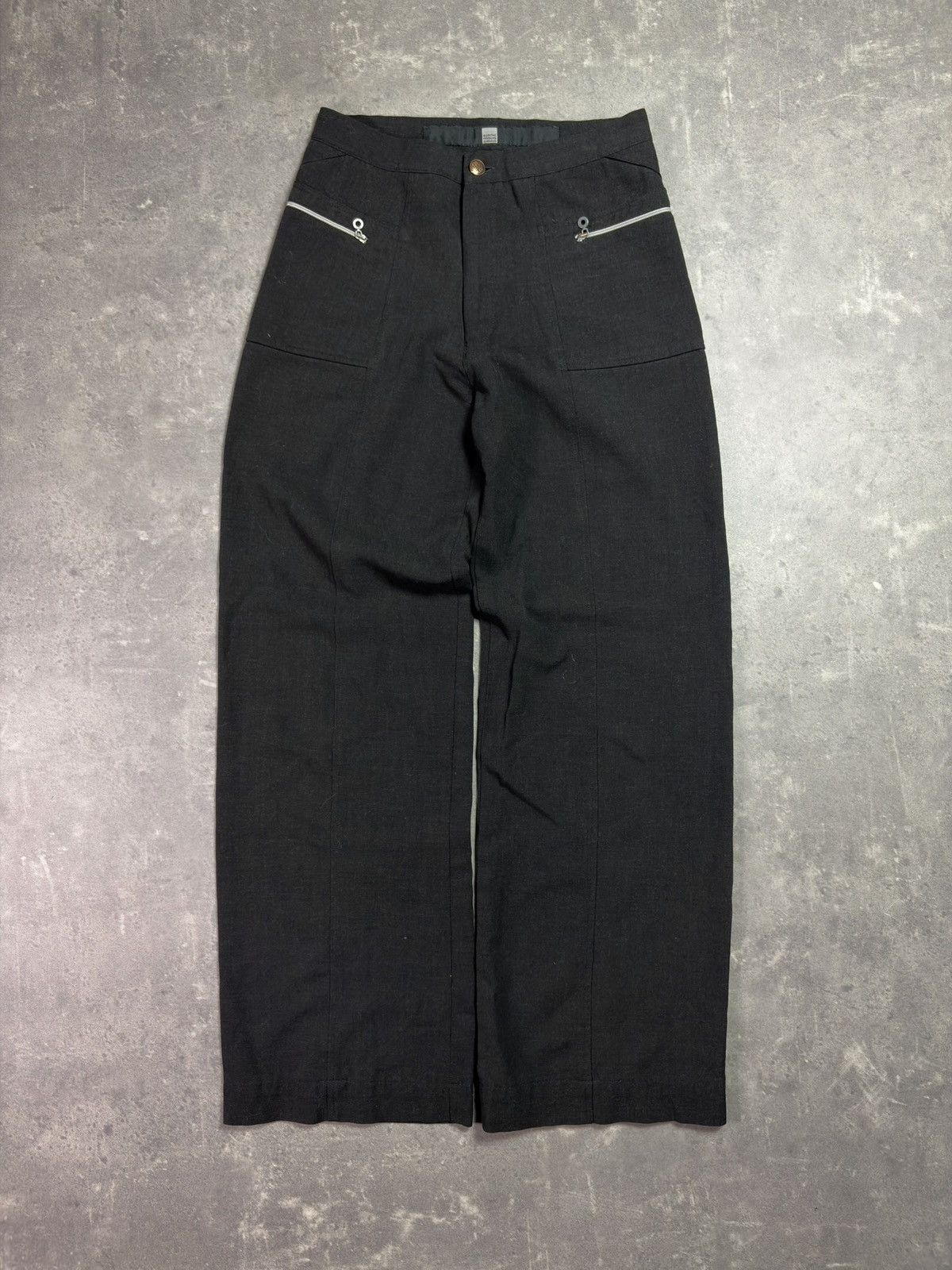 Marithe + Francois Girbaud 00s Marithe + Francois Girbaud Wide Leg Baggy Casual Pants S Size US 27 - 1 Thumbnail