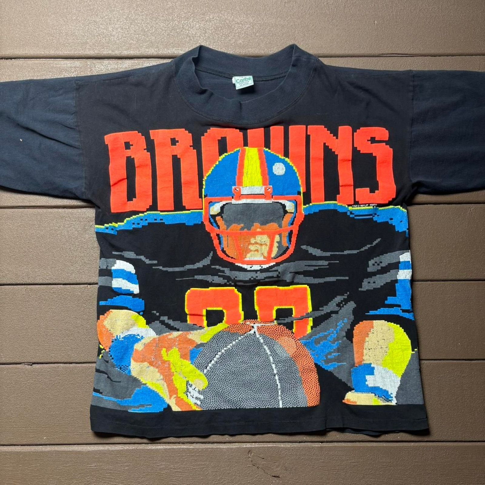 NFL Vintage 80s Retro Cleveland Browns Shirt Size US XL / EU 56 / 4 - 1 Thumbnail