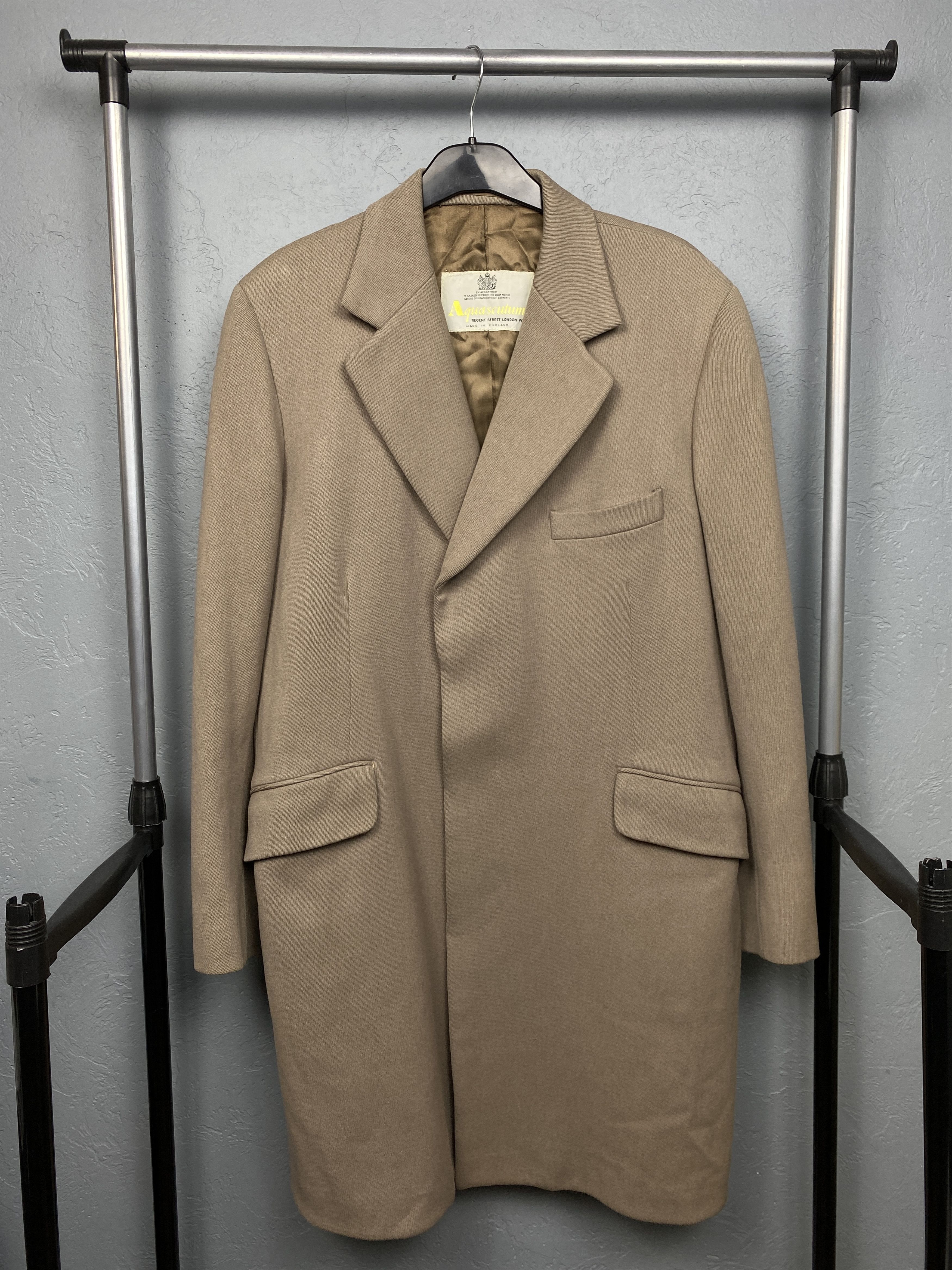 Aquascutum Aquascutum Vintage Mens Wool Coat Jacket Size US L / EU 52-54 / 3 - 1 Thumbnail