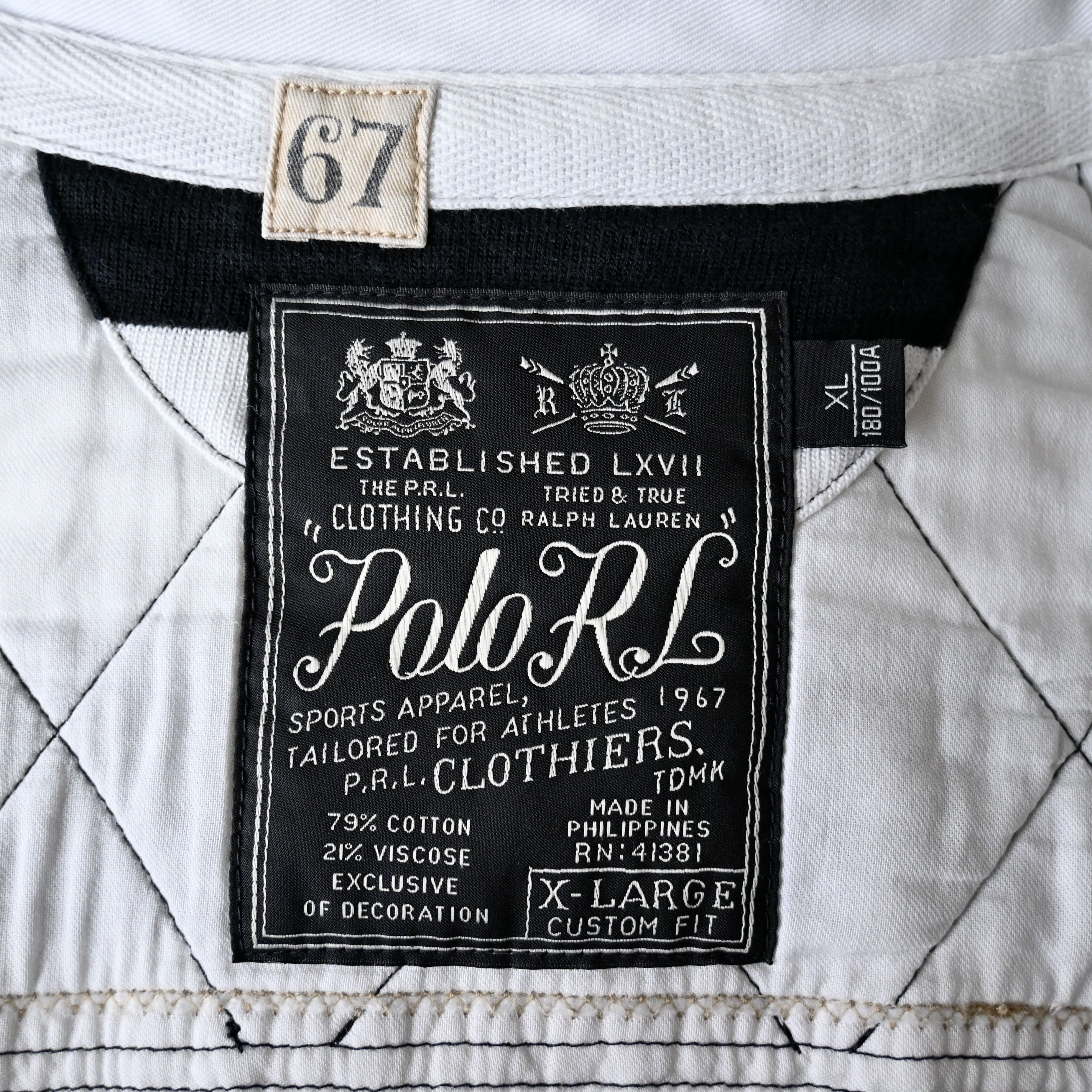 Polo Ralph Lauren Ralph Lauren cotton&viscose quilted rugby shirt, XL, canoe Size US XL / EU 56 / 4 - 17 Thumbnail