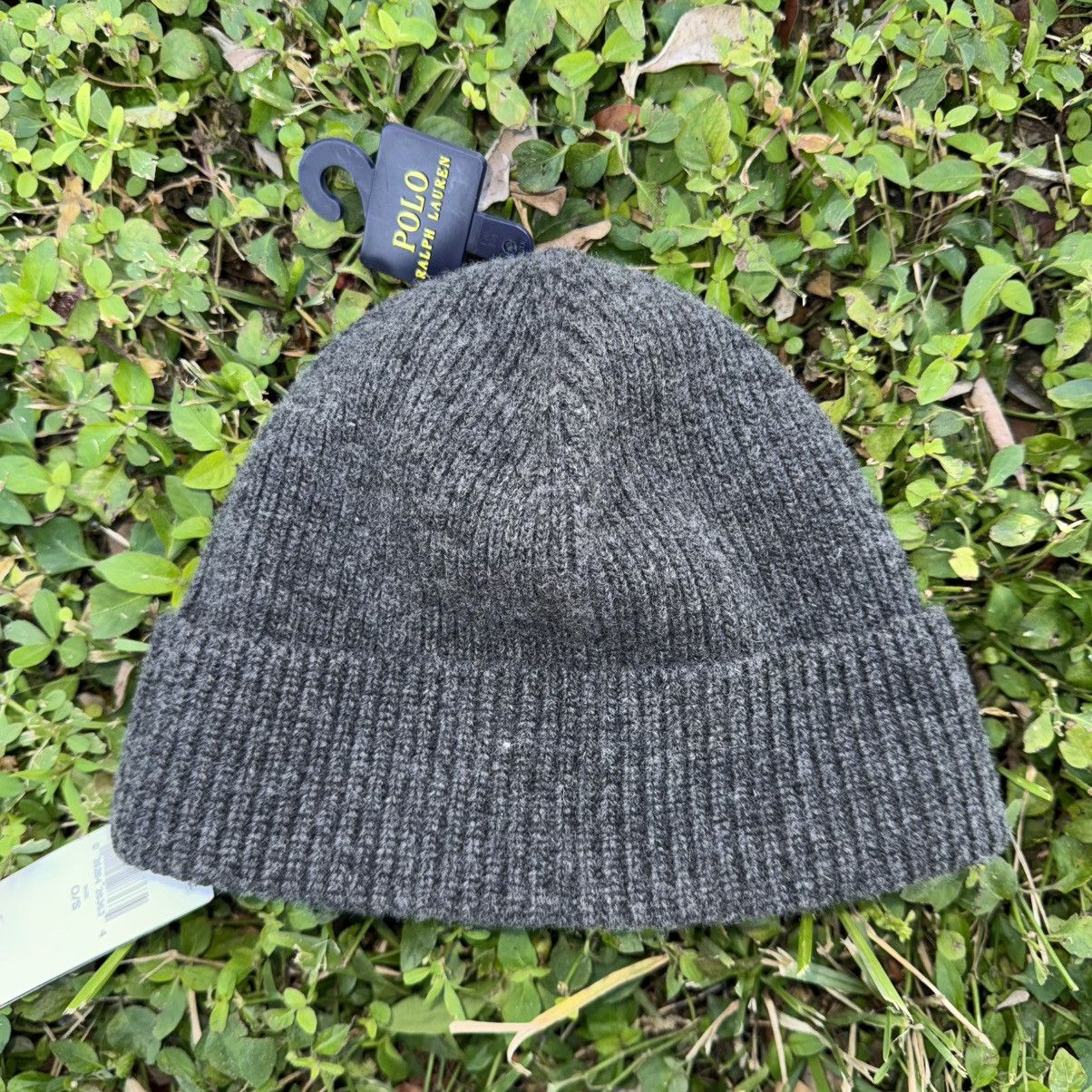 Polo Ralph Lauren Polo Ralph Lauren Polo Pony Wool Cuffed Beanie - Grey Size ONE SIZE - 2 Thumbnail