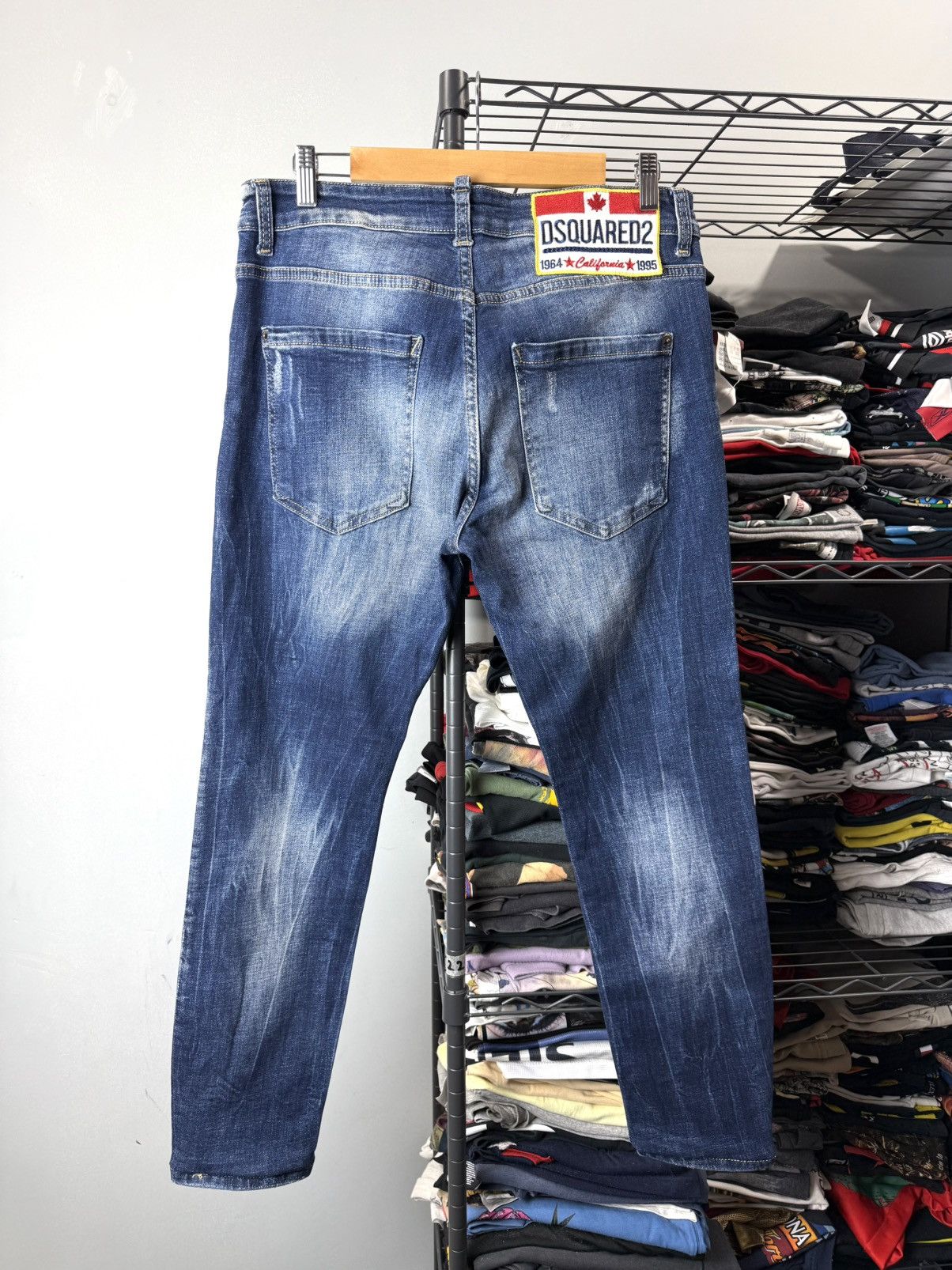 Dsquared2 Designer Dsquared2 Denim Pants Streetwear Dripp Size US 33 - 2 Thumbnail