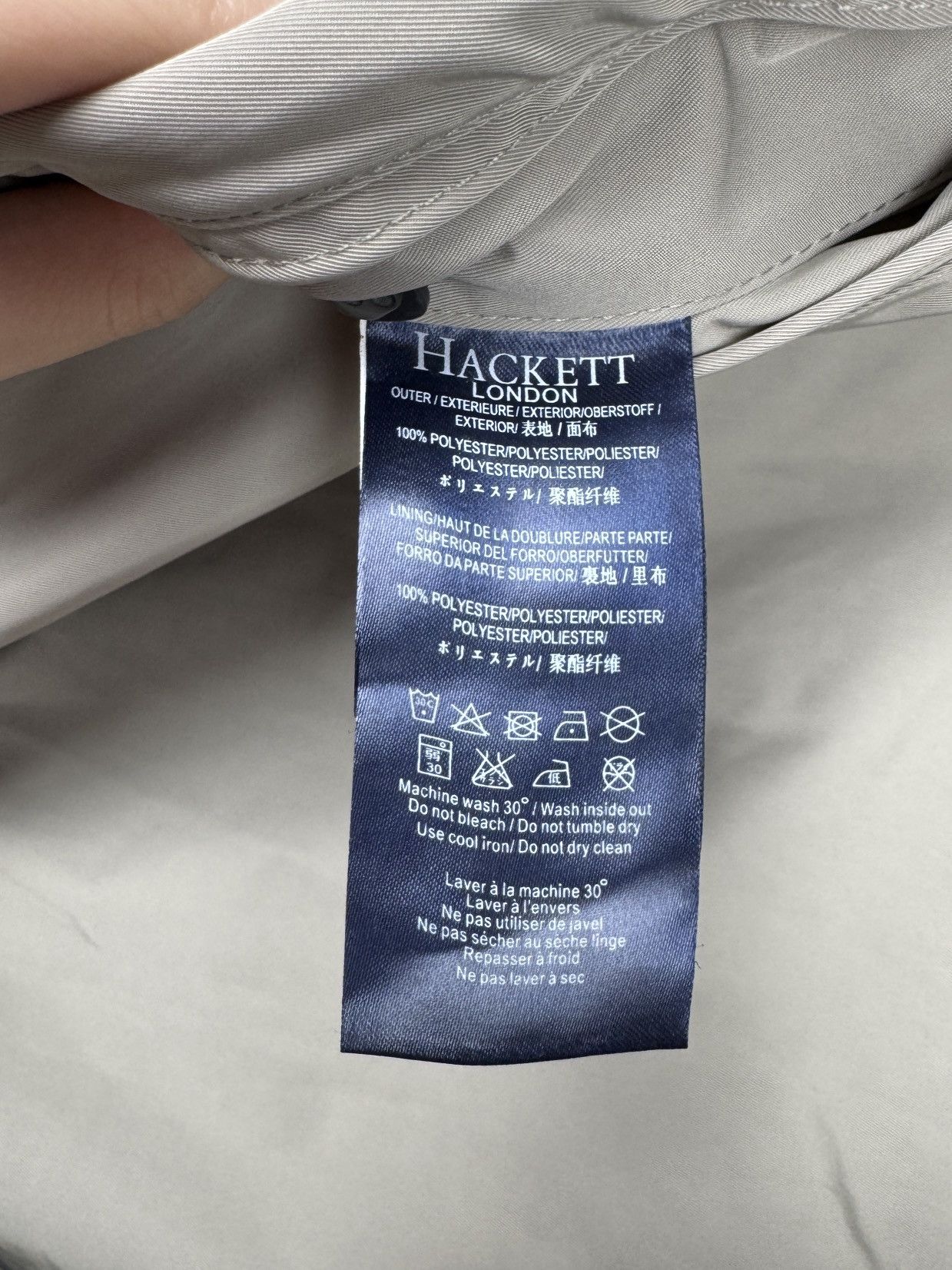Hackett Hackett Mayfair Falkirk Double-Breasted belted trench coat Size US L / EU 52-54 / 3 - 12 Thumbnail