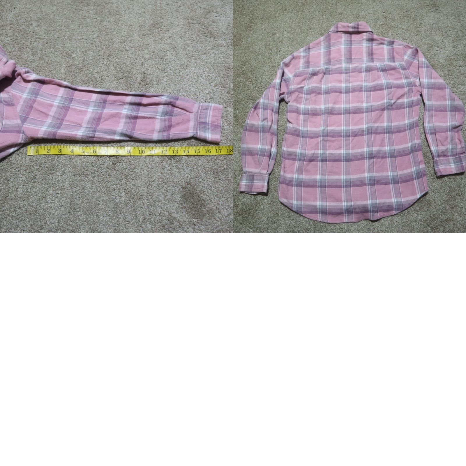 Pinko Vintage New Directions Pink Plaid Fleece Shirt Women's Small Long Sleeve Pullover Size S / US 4 / IT 40 - 8 Thumbnail