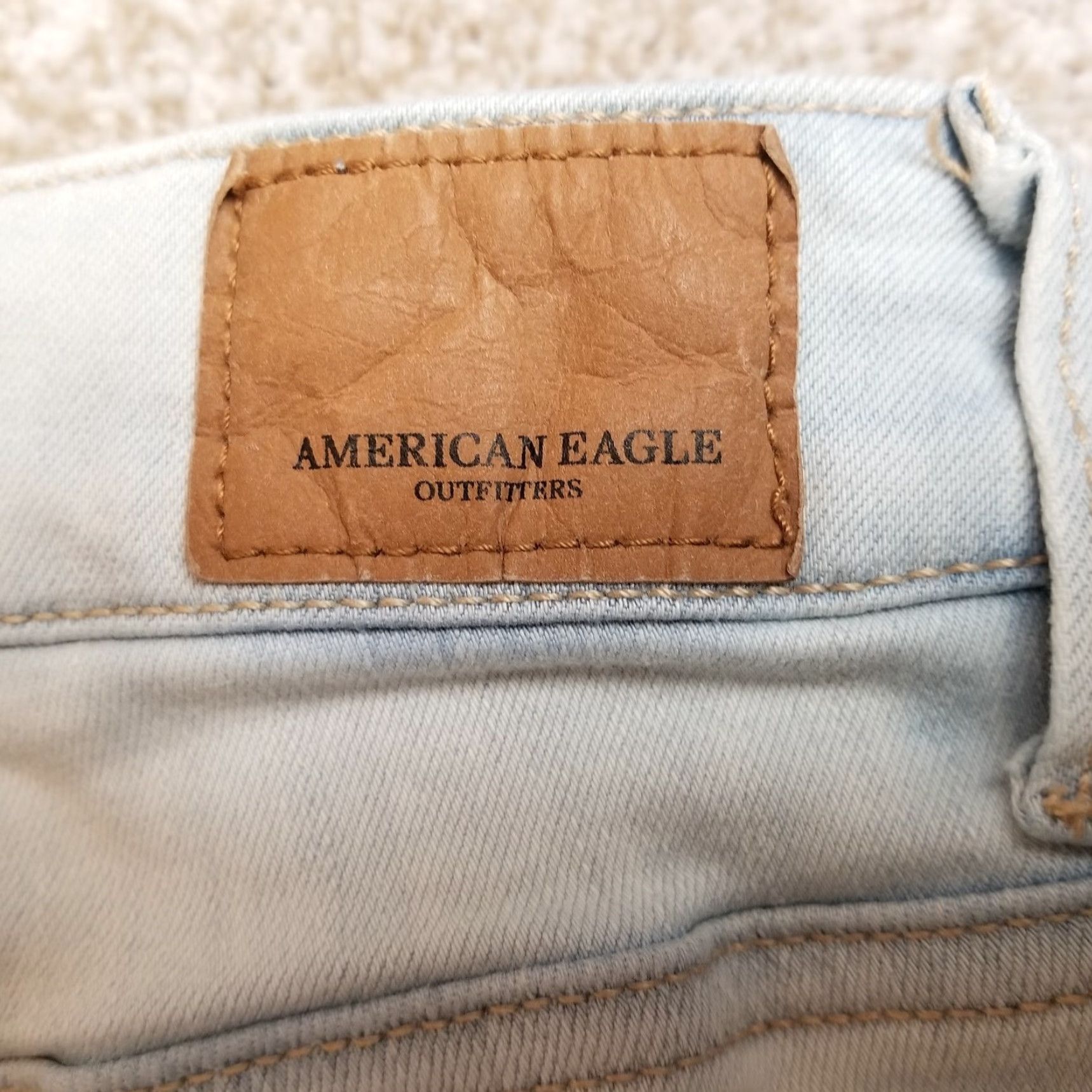 American Eagle Outfitters VINTAGE American Eagle Outfitters Jeans Cut Offs Women 6 Blue Denim NE(X)T Level Stretch Size 28" / US 6 / IT 42 - 6 Thumbnail