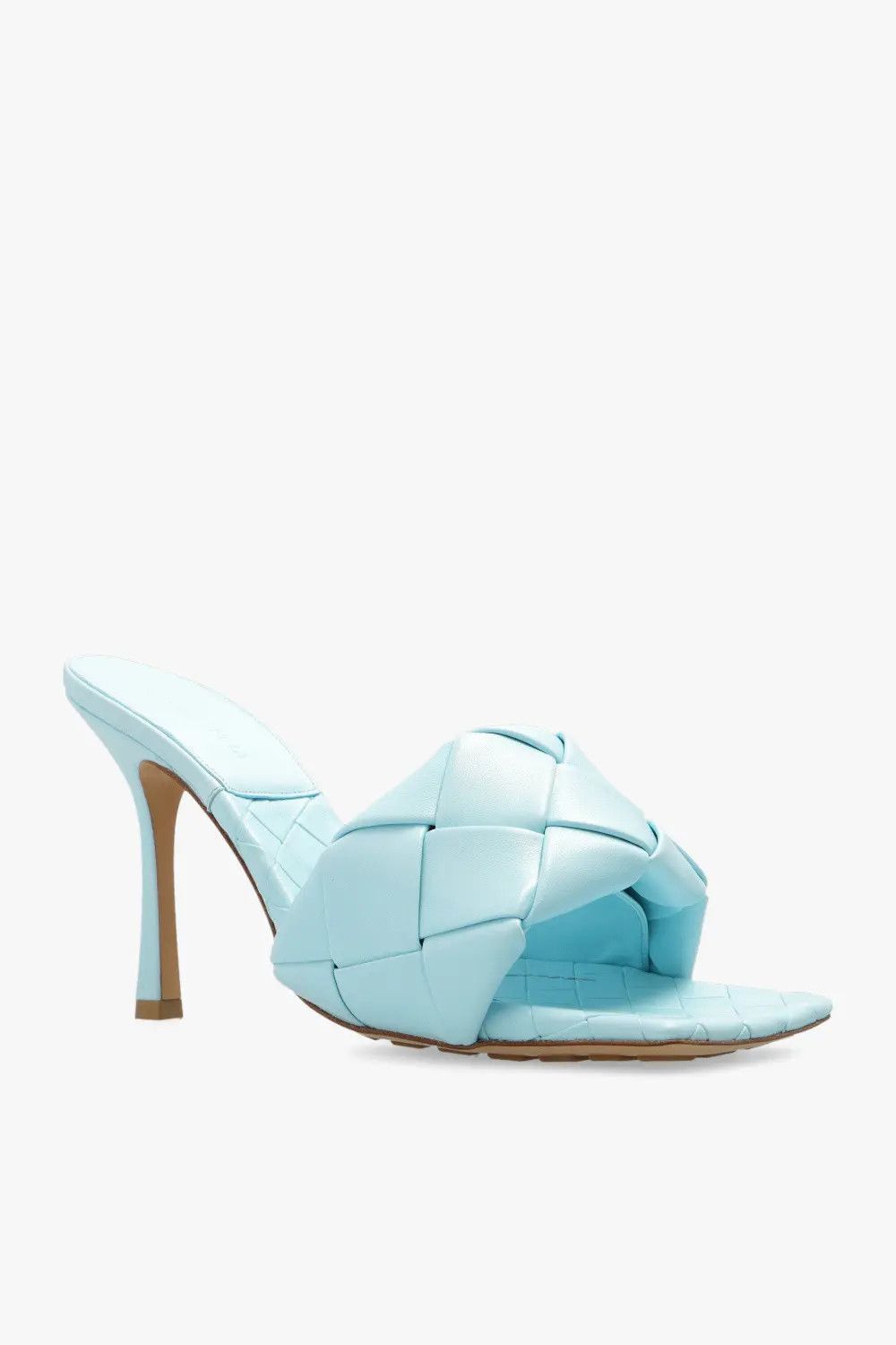 Bottega Veneta o1n1vont0924 Lido Mules in Light Blue Size US 4 / IT 34 - 4 Thumbnail