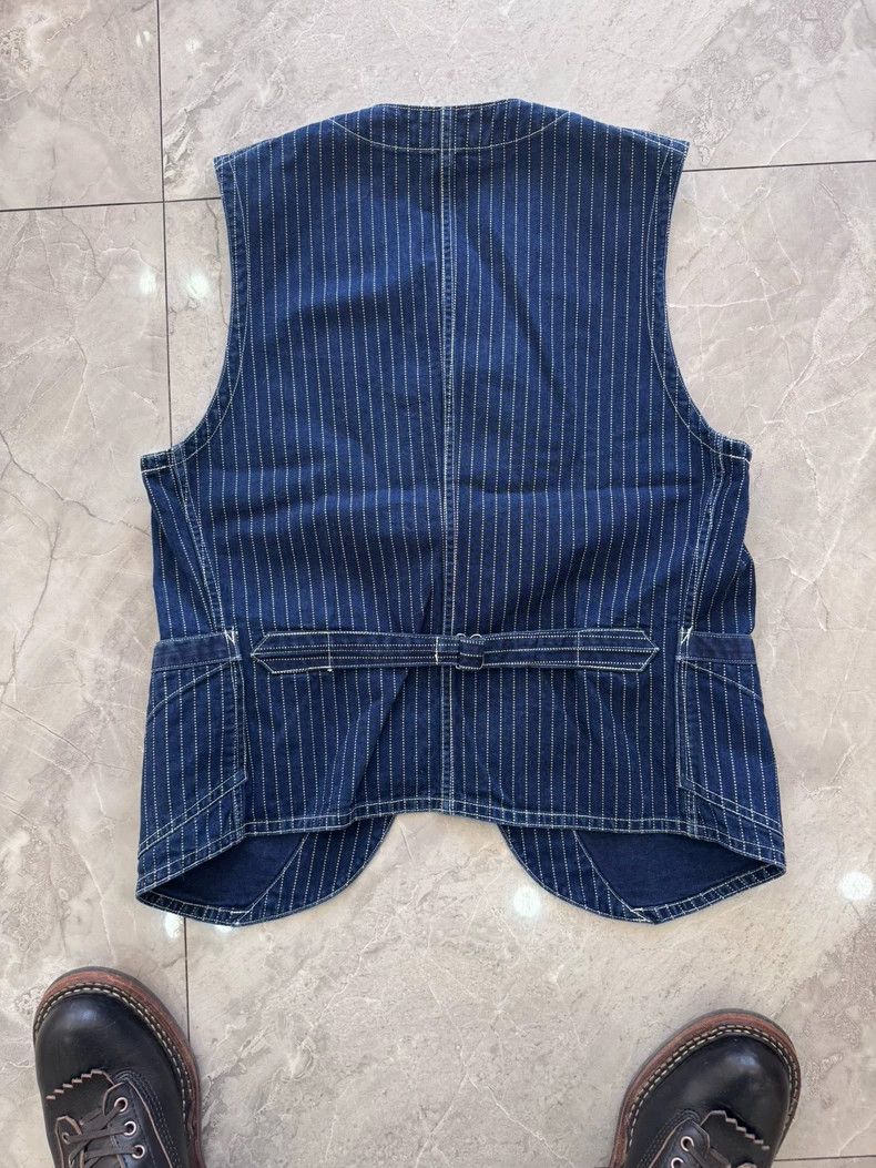 Freewheelers Freewheelers Dot-shaped dyed workwear vest Size 38R - 4 Thumbnail