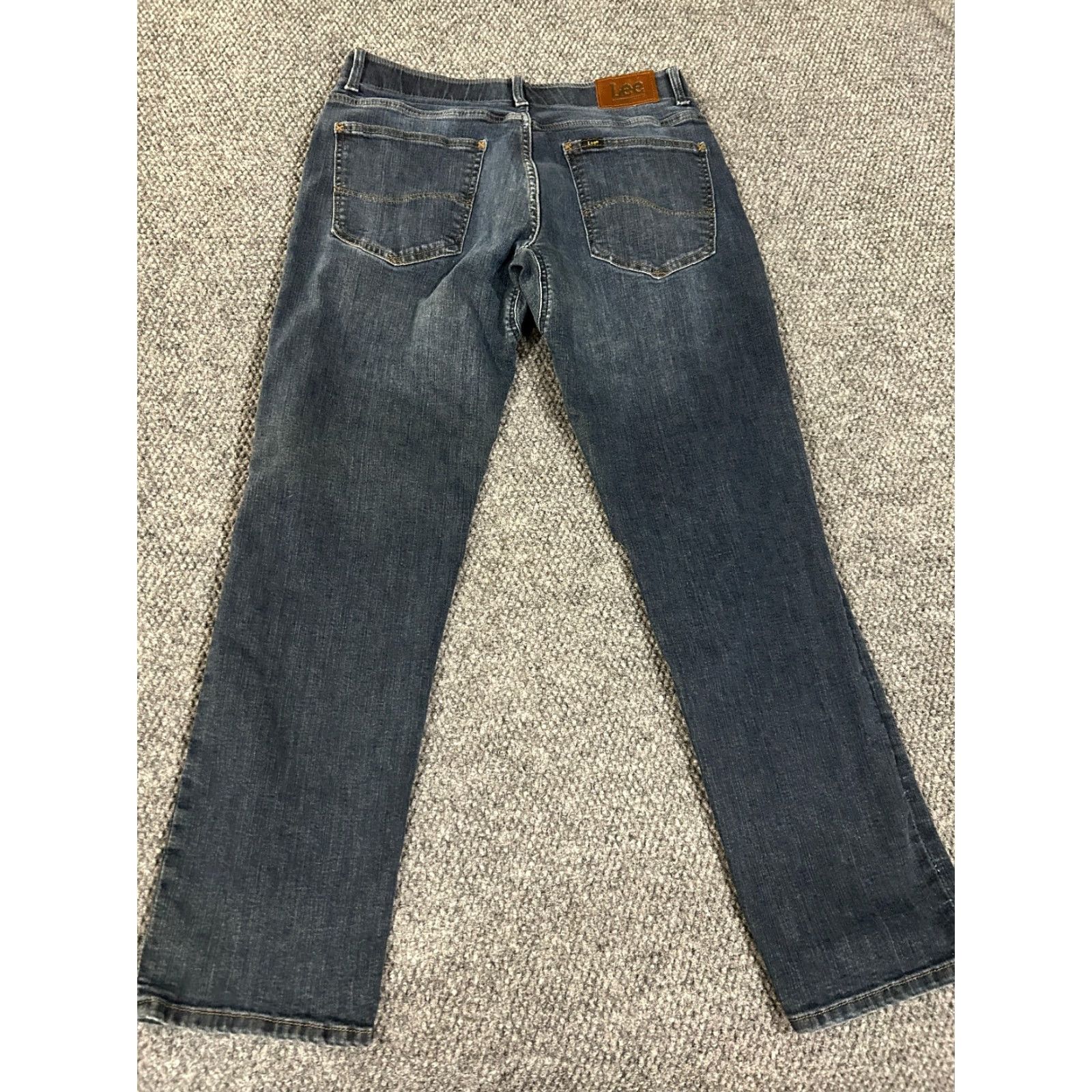 Lee Lee Extreme Motion Jeans Mens 32x30 Blue Denim Slim Straight Fit Stretch 5-Pocket Zipper Pocket Lee American Jeans Regular Mens Size US 32 / EU 48 - 7 Thumbnail