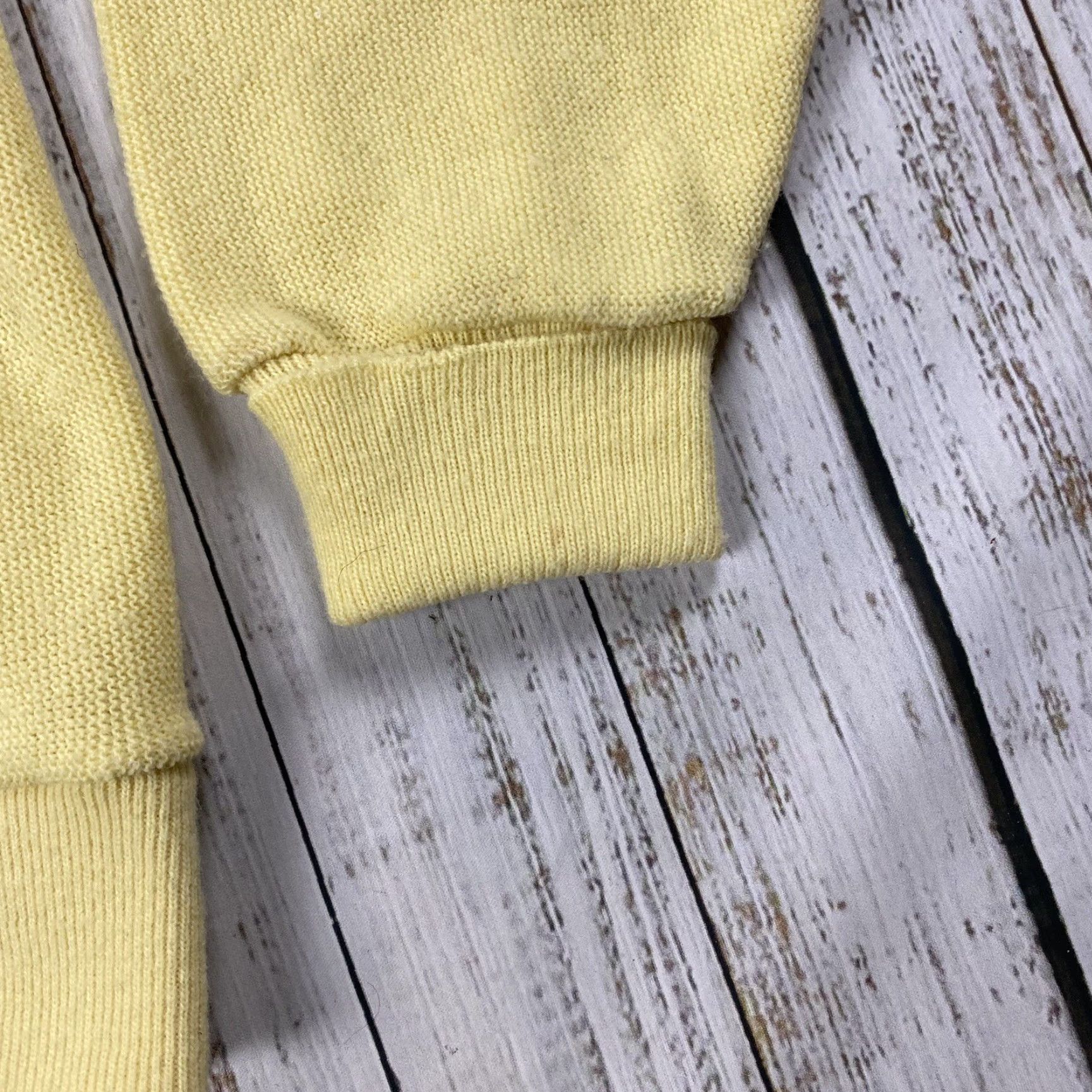 Jantzen VINTAGE JANTZEN 90s BANANA YELLOW CARDIGAN SWEATER ACRYLIC SIZE XL MENS Size US XL / EU 56 / 4 - 4 Thumbnail