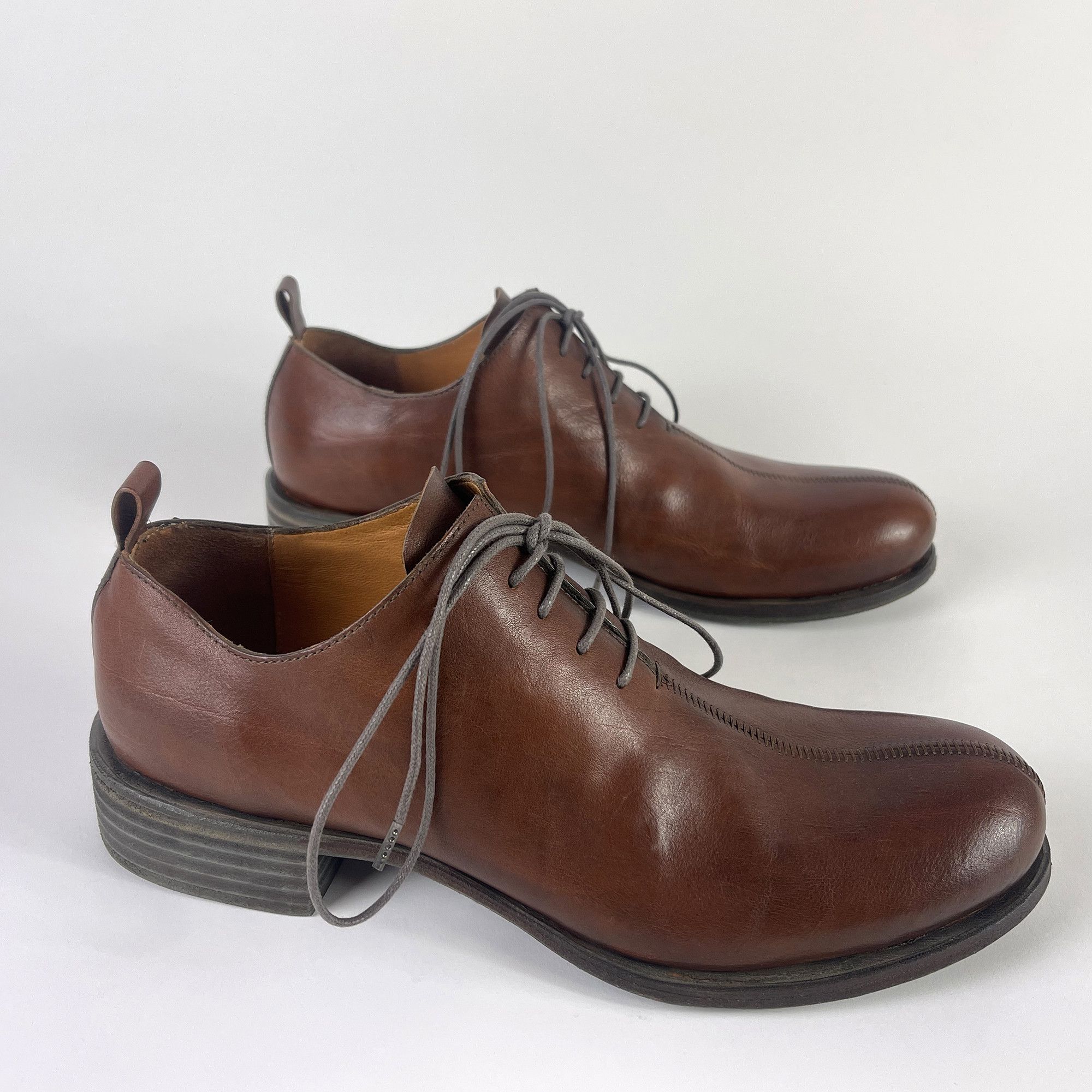 Dimissianos & Miller handmade derby brown calf lock-stitch, Blake stitch Size US 11.5 / EU 44-45 - 2 Thumbnail