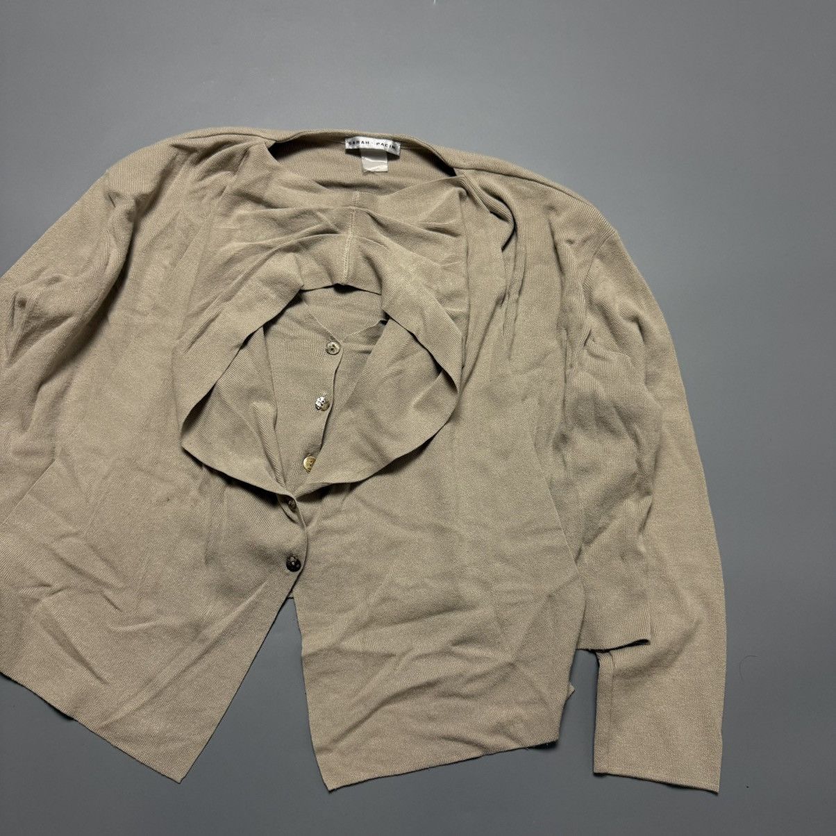 Sarah Pacini Avant Garde Asymmetrical Blouse Sarah Pacini Size S / US 4 / IT 40 - 3 Thumbnail