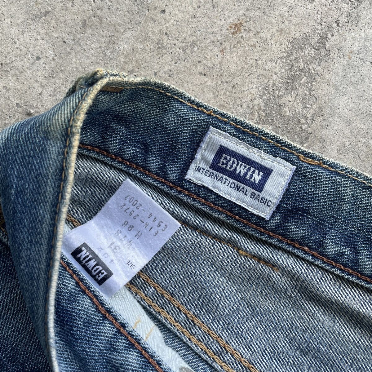 Edwin W31x33 Vintage Edwin 402 Japan Jeans Faded Denim Pants Size US 31 - 7 Thumbnail